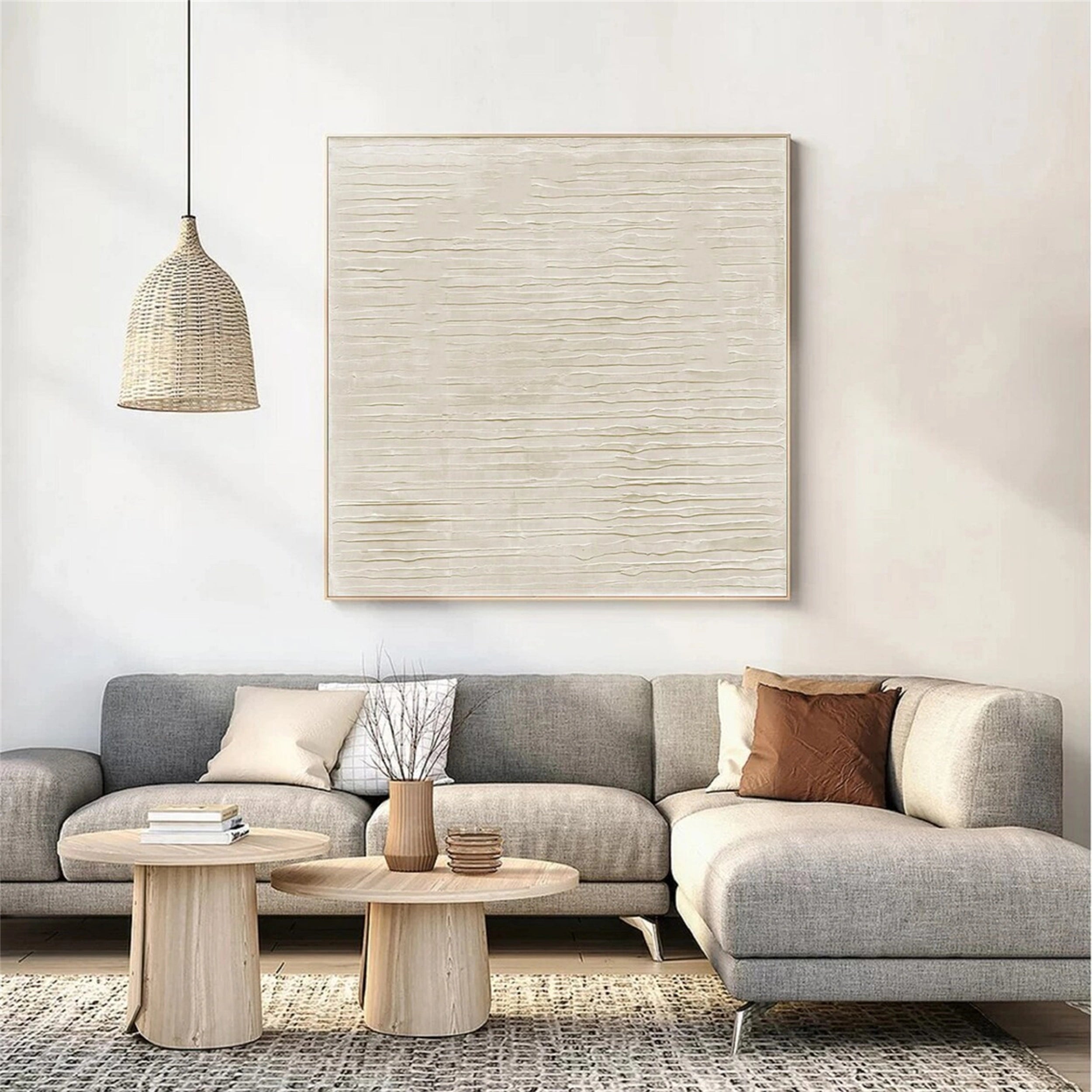 Beige & Brown Abstract Wall Art Print #BB075 - Modern Home Decor for Living Room, Bedroom & Office