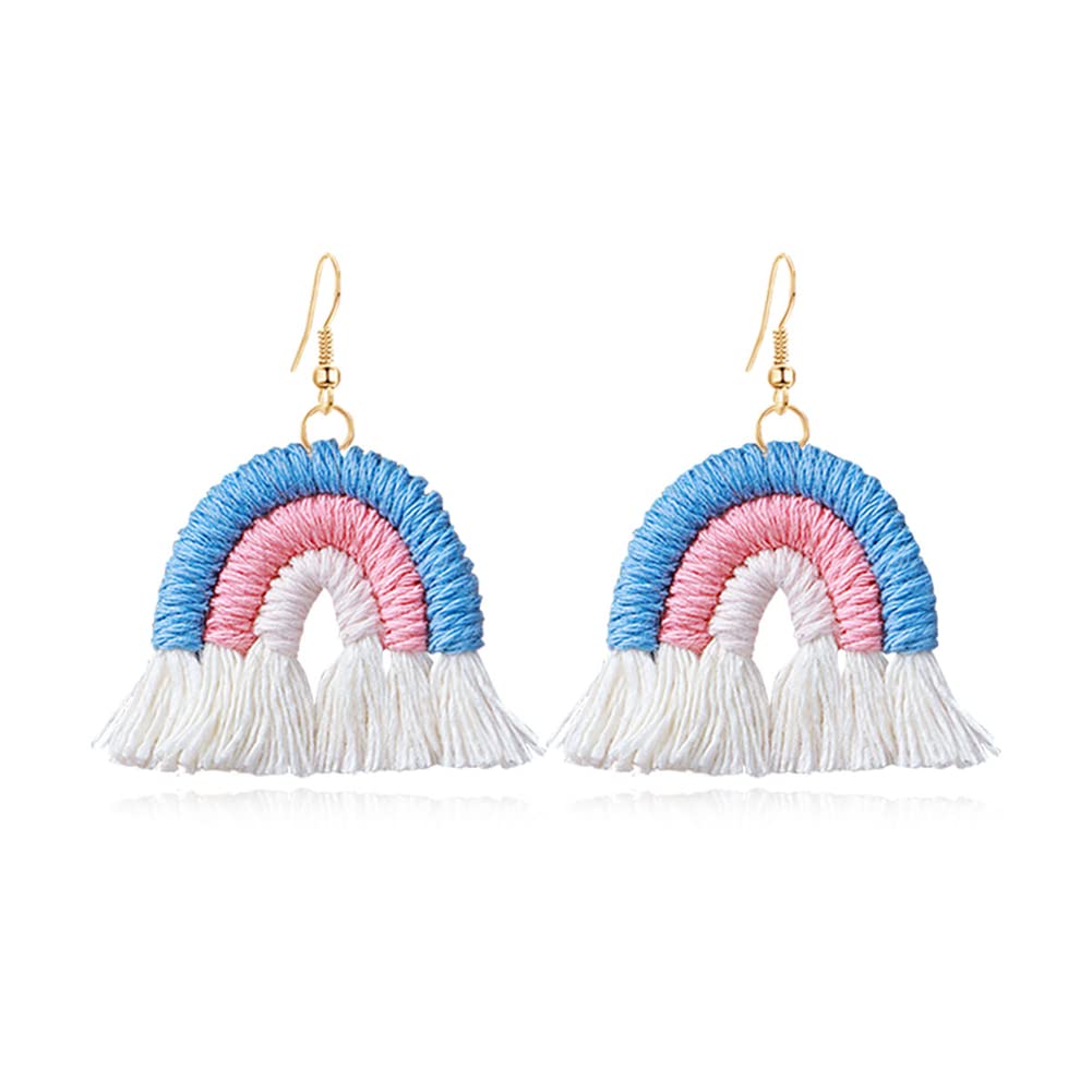 Bohemian Rainbow Layered Tassel Earrings for Women - 3 Tier Fringe Statement Dangle Drop Earrings | Fashion Jewelry Gift for Valentine's Day, Birthday & Party | Perfect for Boho Outfits, Festivals & Special Occasions