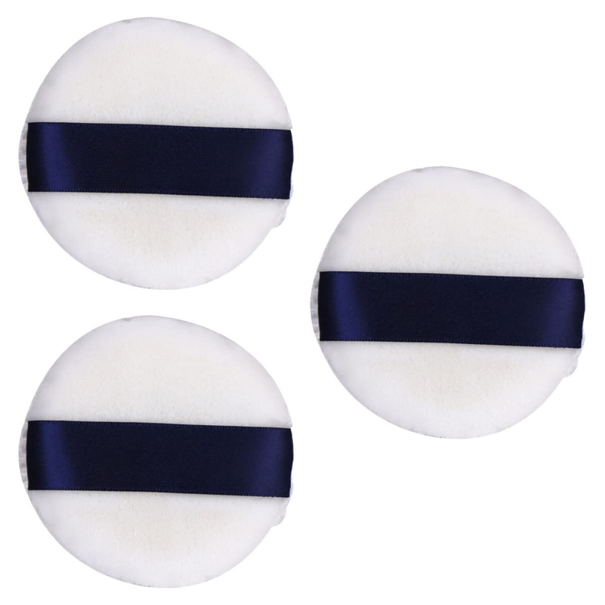 Beaupretty 2 Sets Makeup Powder Puff Set - Soft Loose Powder Puff with Hold Strap for Wet & Dry Application (3pcs*2) - Perfect for Foundation, Setting Powder & Blush Application