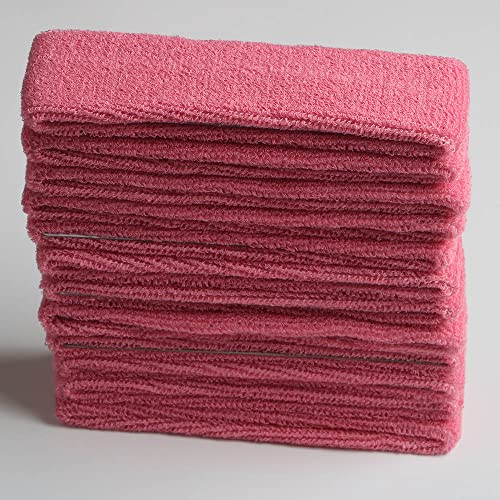 12pcs x dark pink cotton sweatband headbands