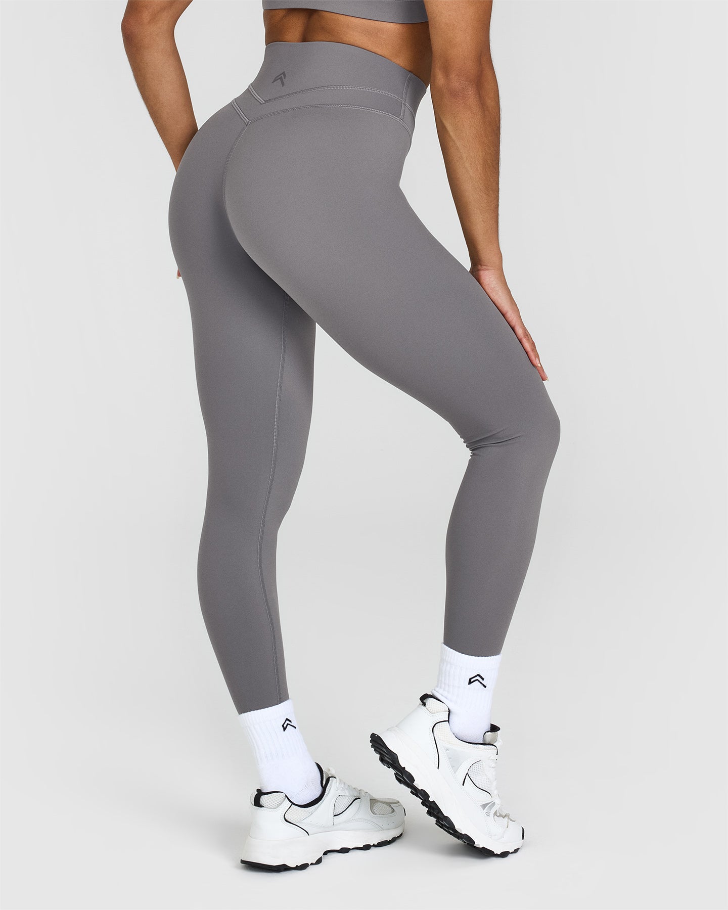 High Waisted Leggings for Women - Seamless Tummy Control Yoga Pants in Ash Grey | Perfect for Workouts, Yoga & Everyday Comfort