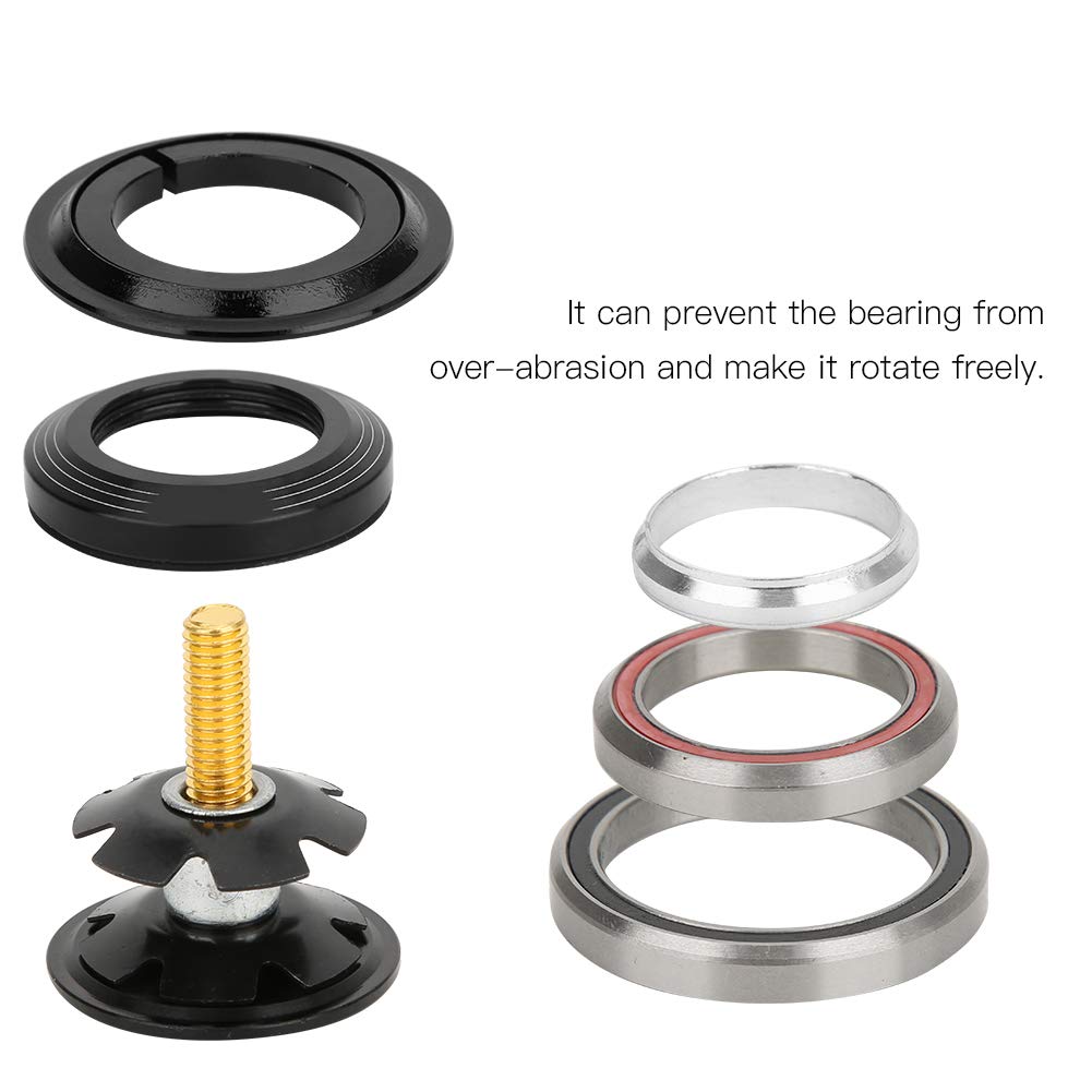 Drfeify Aluminum Headset for 42mm-52mm Mountain Bike Forks | Tapered Straight Tube Headset Top Expander | Perfect for Mountain & Road Cycling Adventures