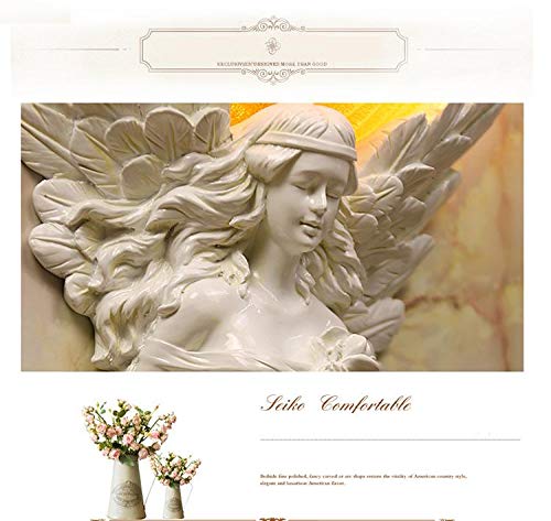 Modern LED Wall Lamps - Art Angel Creative Wall Light for Living Room, Bedroom & Bedside Lighting - Energy Efficient Home Decor Fixture - Perfect for Ambient Lighting and Wall Accents
