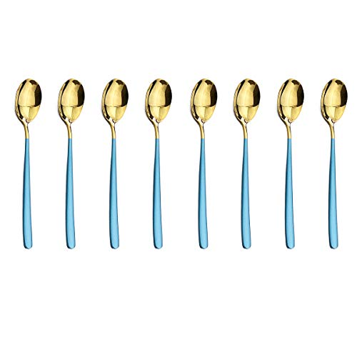 Blue Gold Dinner Spoon 8p