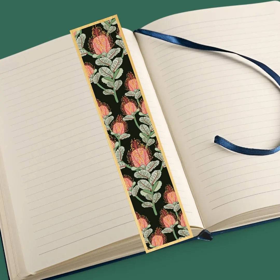 Handmade Banksia Flower Wooden Bookmark - Australian Native Floral Gift for Book Lovers, Perfect for Reading, Journaling & Gifts