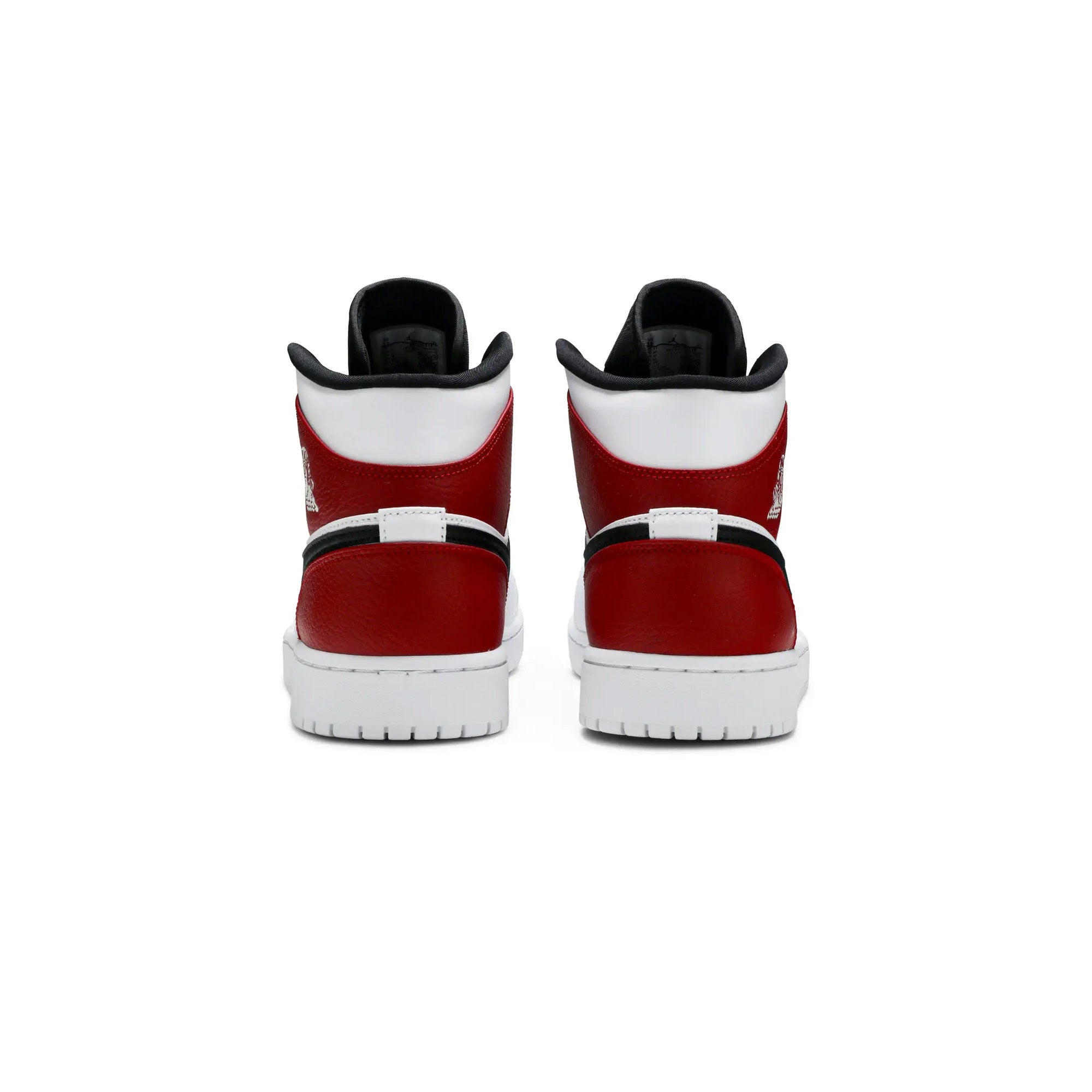 Air Jordan 1 Mid Sneakers - White Black Gym Red Basketball Shoes for Men (2019 Release) | Perfect for Streetwear, Casual Outfits & Basketball Games
