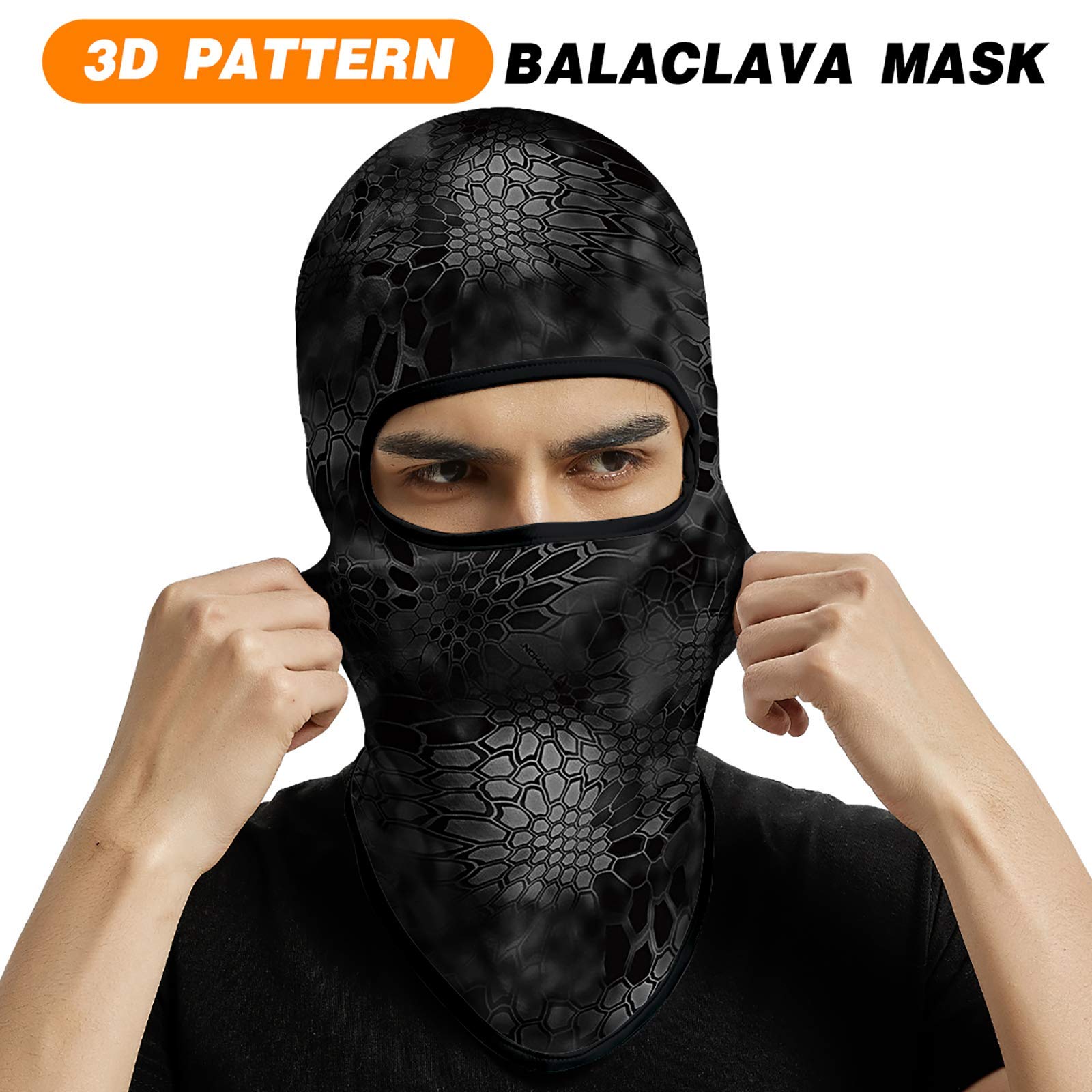 Venswell 3D Balaclava Ski Mask - Cool Skull & Animal Full Face Mask for Cycling, Motorcycle, Snowboarding & Halloween Costumes | Windproof Winter Gear for Outdoor Sports & Cosplay