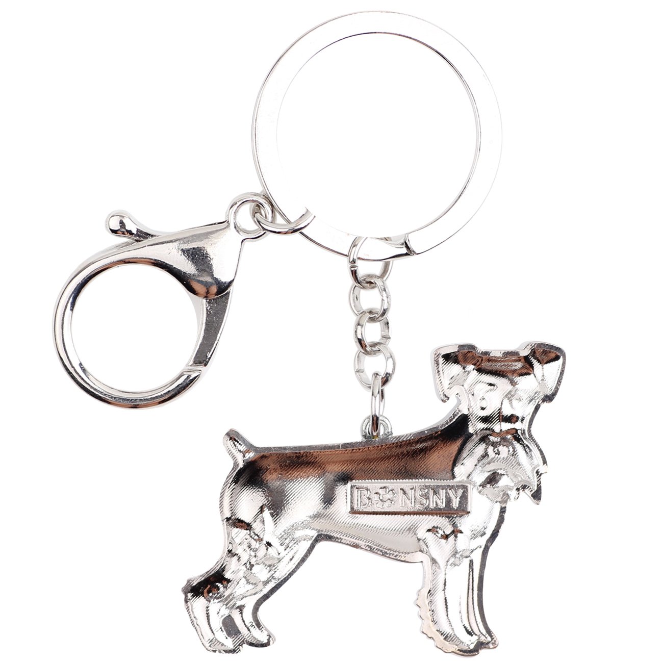Cute Enamel Dog Keychain for Women - Purse & Bag Charm for Pet Lovers