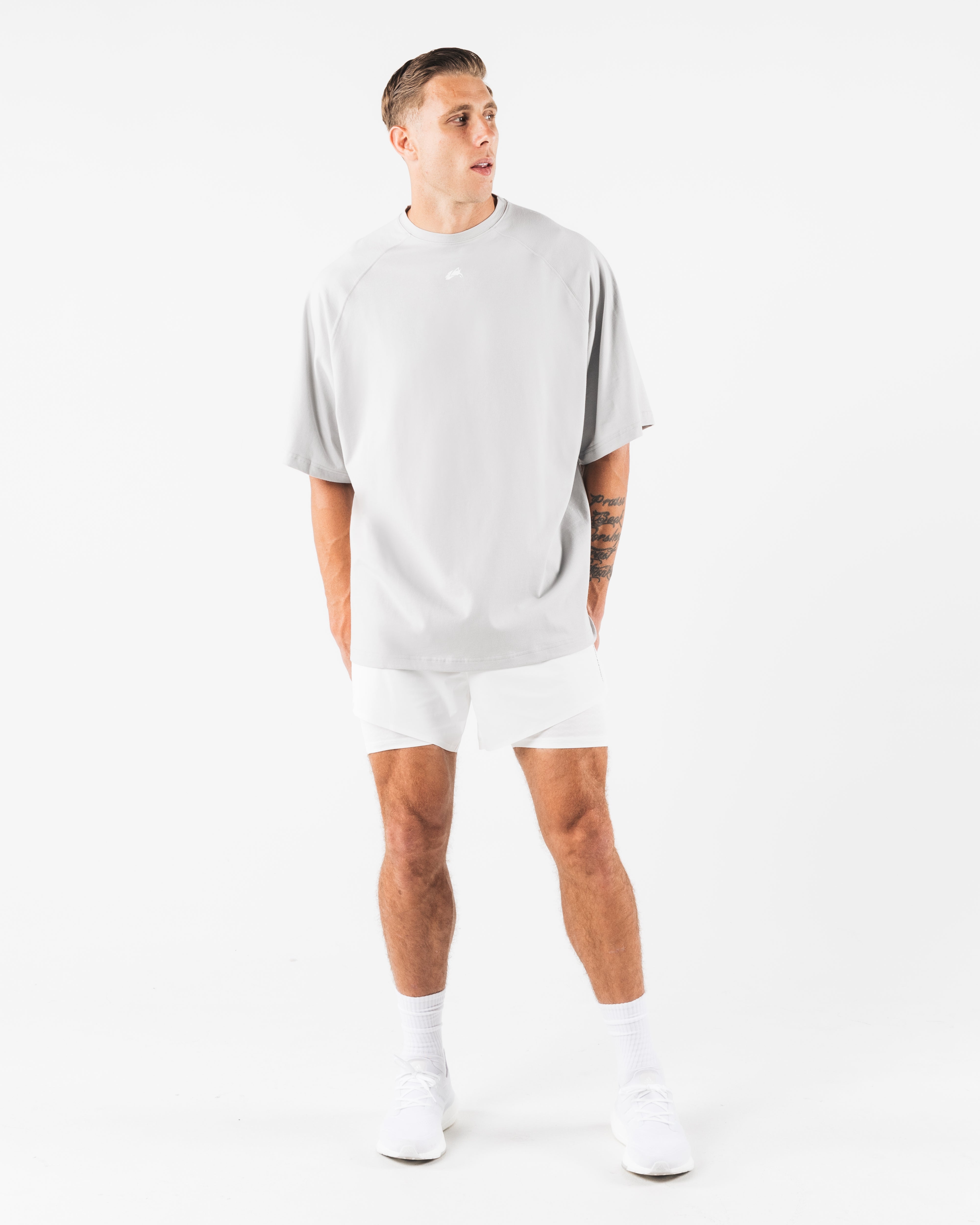Flex Shorts for Men - Comfortable White Athletic Shorts for Running, Gym & Casual Wear
