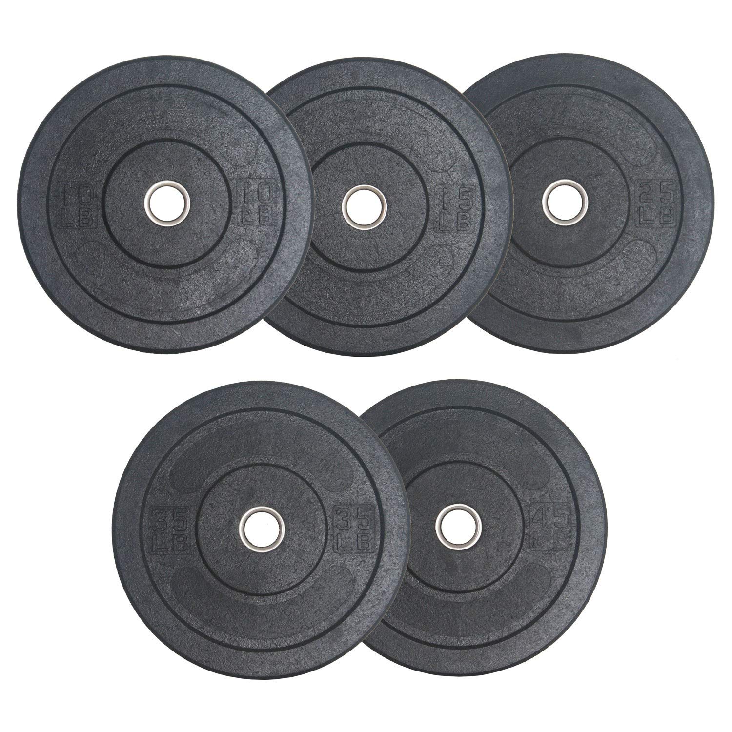 Fitness First Competition Crumb Bumper Plates - Olympic Weightlifting Plates for CrossFit, Home Gym & Strength Training