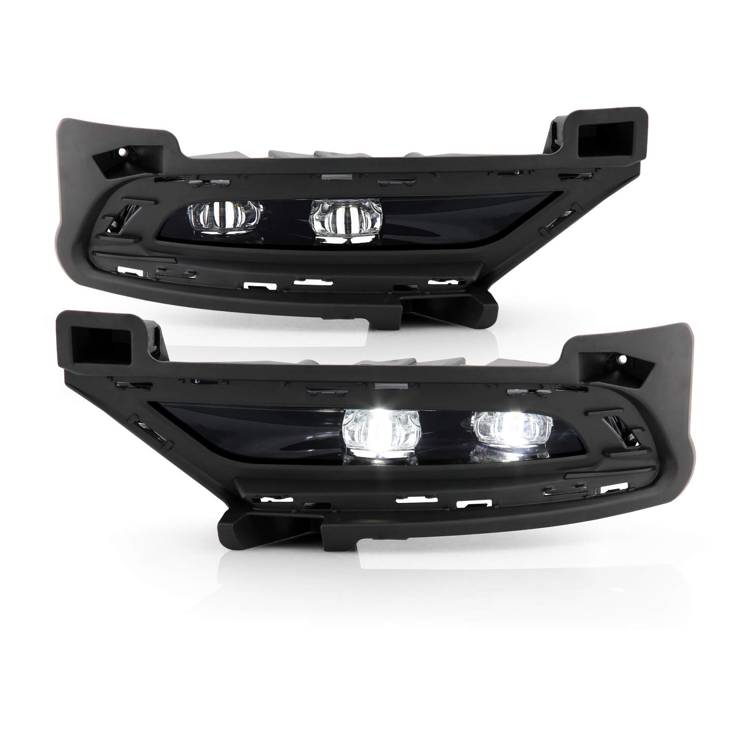 AKKON Full LED Chrome Fog Lights for 2015-2020 Chrysler 300 - Pair with Switch Accessories (Driver+Passenger) | Durable Bumper Driving Lamps for Enhanced Night Visibility & Style Upgrade