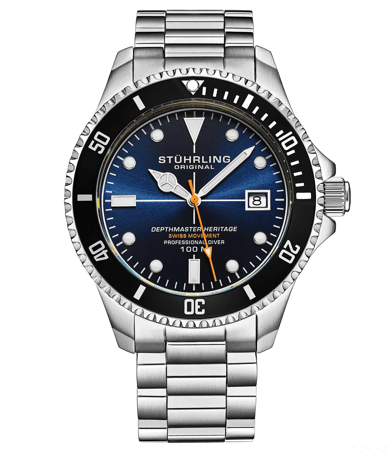 Blue Dial/ Silver Case/ Silver Bracelet