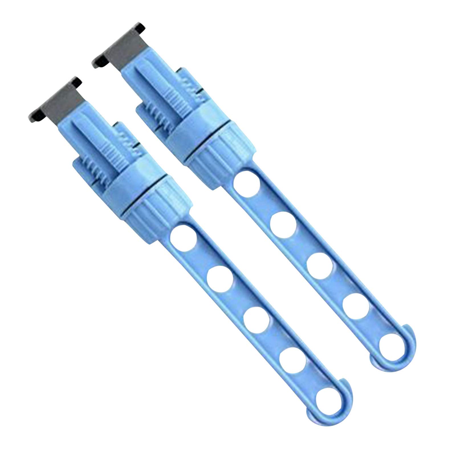 Retractable Window Hangers for Clothes Drying - 2 Pack Space Saving Indoor Hanger Rack, Under Bed Storage Organizer for Home & Laundry (Blue, One Size) - Perfect for Apartments, Dorms & Small Spaces