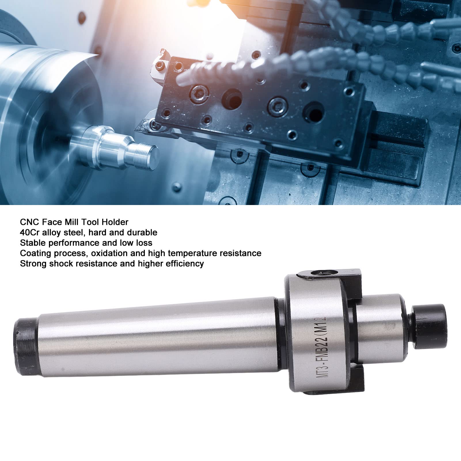 CNC Lathe Face Mill Tool Holder Set - 40Cr Alloy Steel Chuck Tool Holder & Milling Cutter for Metal Processing | Perfect for Precision Machining, Metal Fabrication & Industrial Manufacturing