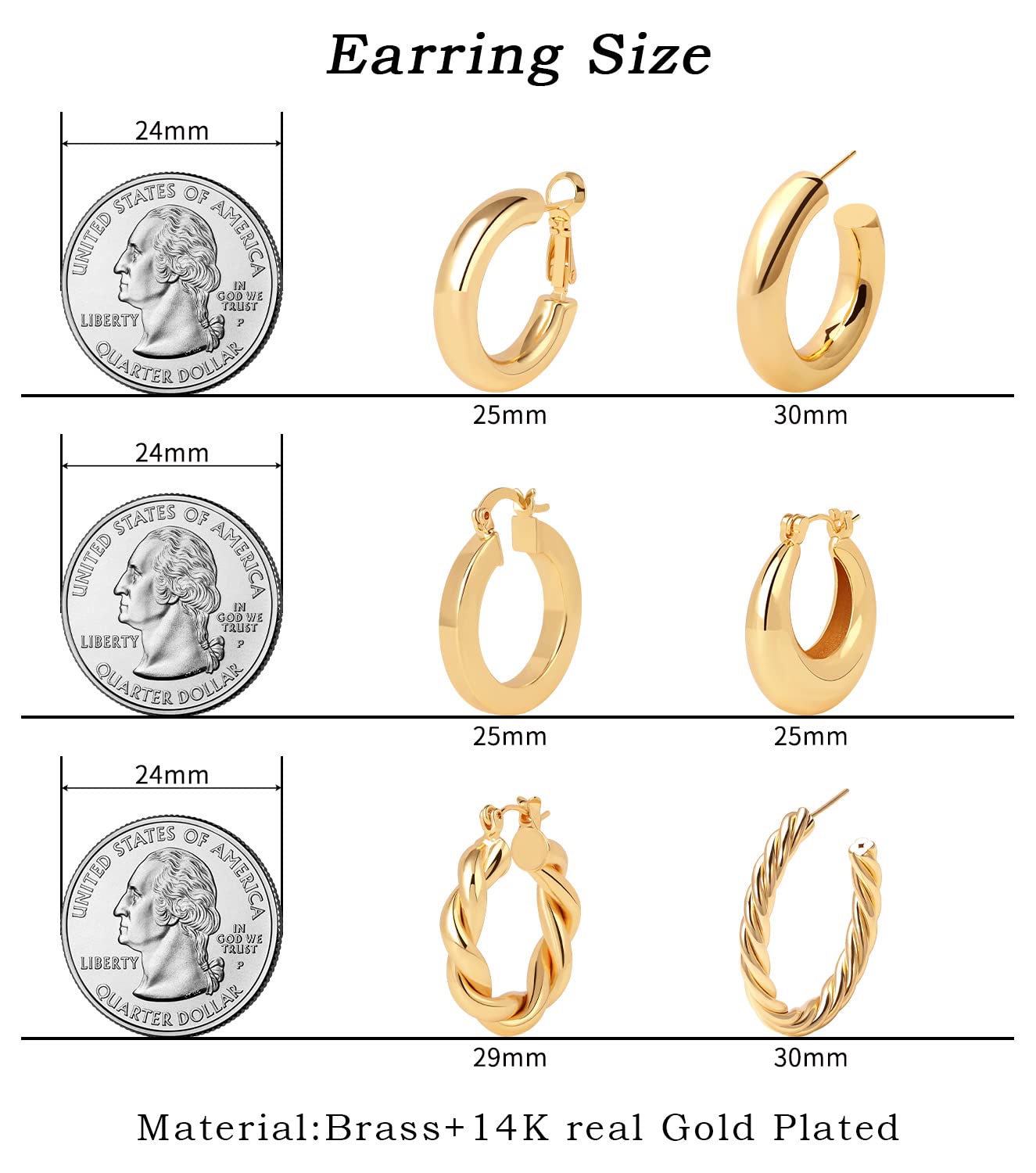 Dreamfox 6/8 Pairs Small Huggie Hoop Earrings for Women - Hypoallergenic 14K Gold Plated Minimalist Stud Earrings Set - Perfect for Christmas Gifts, Daily Wear, Work, Parties & Special Occasions