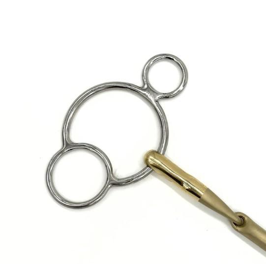 AJR ContourEase Two Ring Bit - Comfortable Horse Training Bit for Dressage & Jumping - Perfect for English Riding & Equestrian Competitions