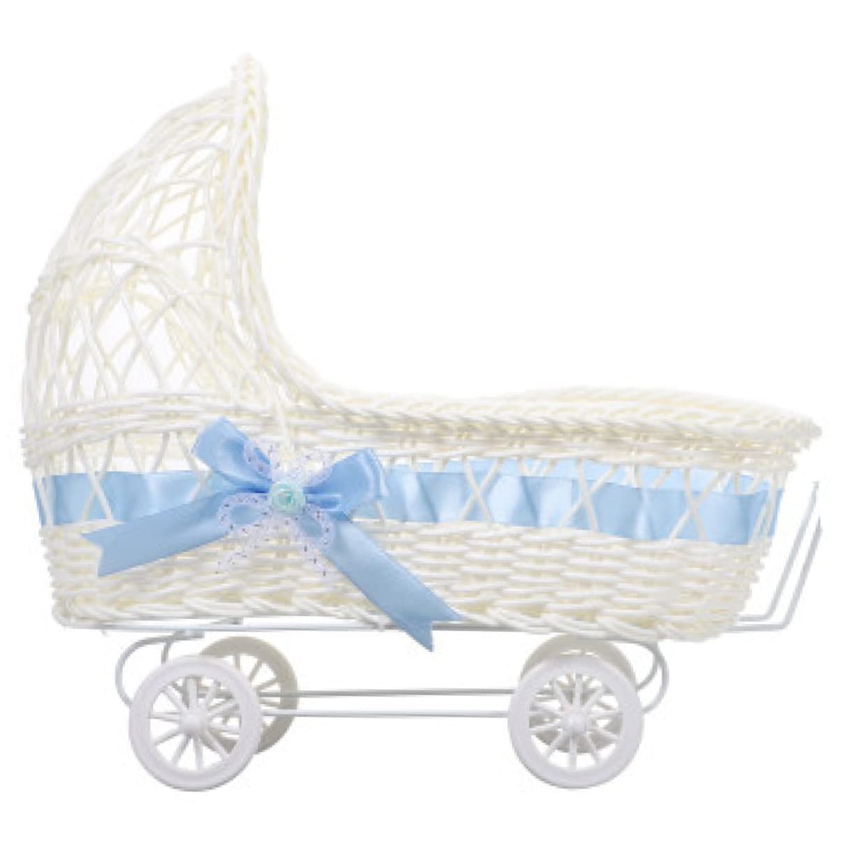 Hohopeti Woven Basket Set - 12 Pack Natural Rattan Shower Party Decorations, Wedding Flower Baskets & Party Favors for Baby Shower, Bridal Shower, Home Decor and Gift Packaging