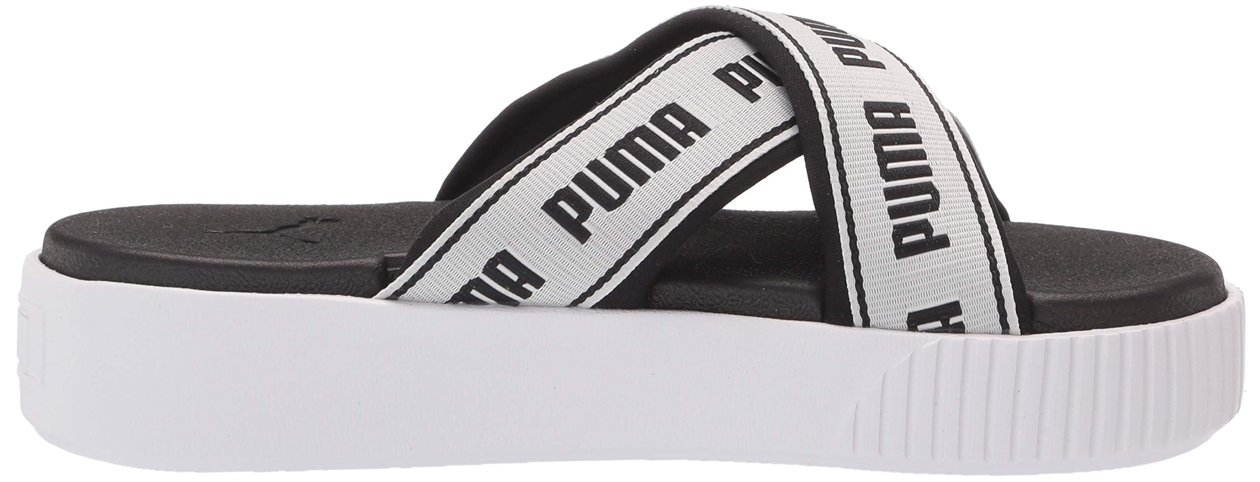 PUMA Women's Platform Slide Tape Casual Sandals - Comfortable Summer Flip Flops for Beach, Pool & Lounge Wear | Non-Slip Soles | Trendy Athletic Slides for Women