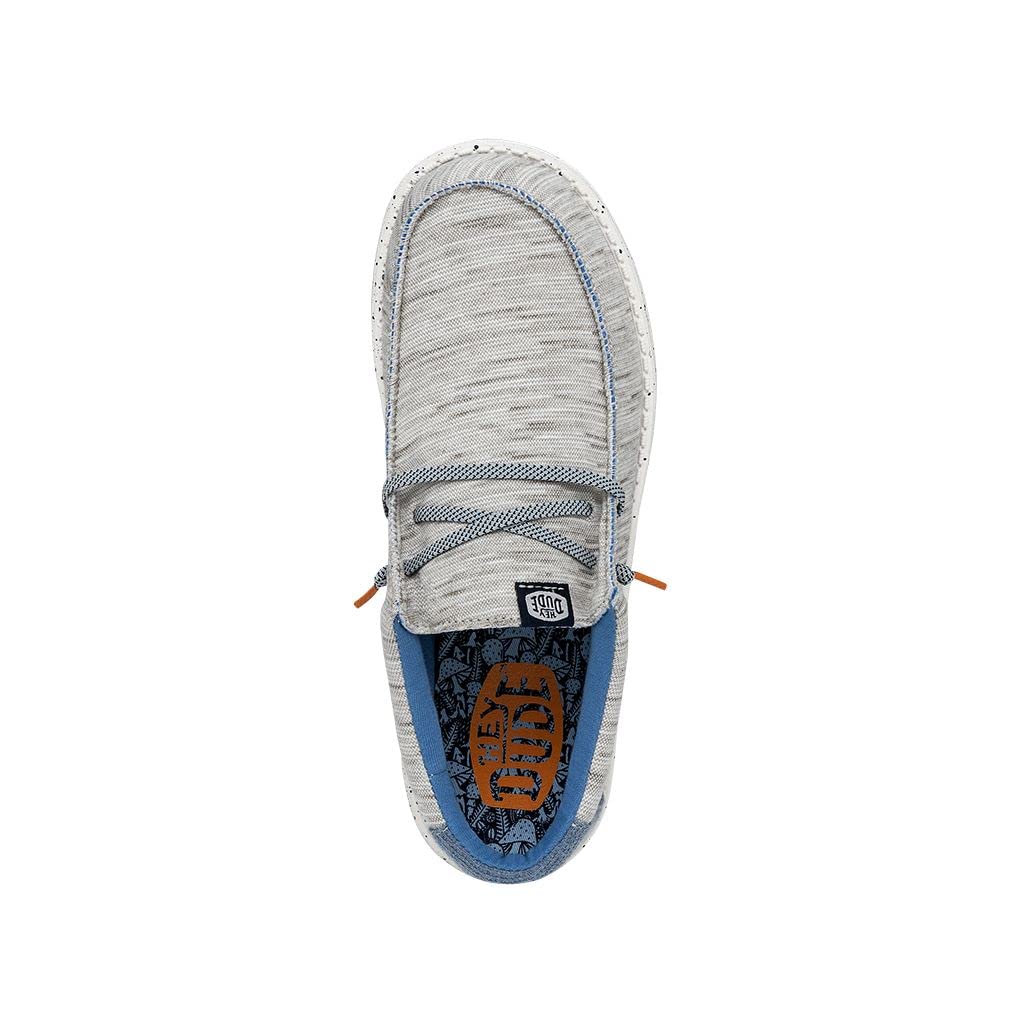 Hey Dude Men's Wally Jersey Slip-On Loafers - Ultra Lightweight & Comfortable Casual Shoes for Men - Perfect for Walking, Travel, and Everyday Wear
