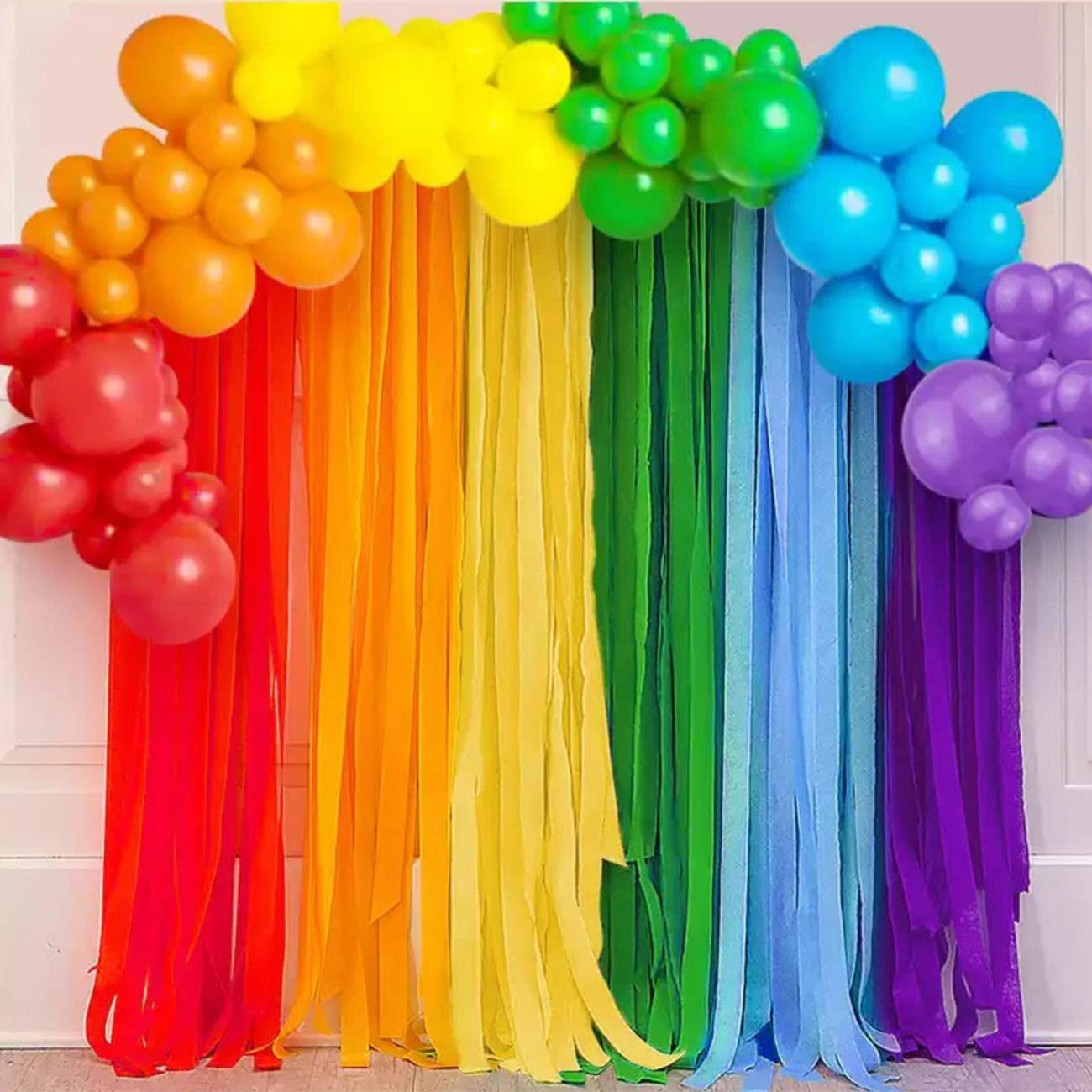 6 Rolls Orange Crepe Paper Streamers (1.8