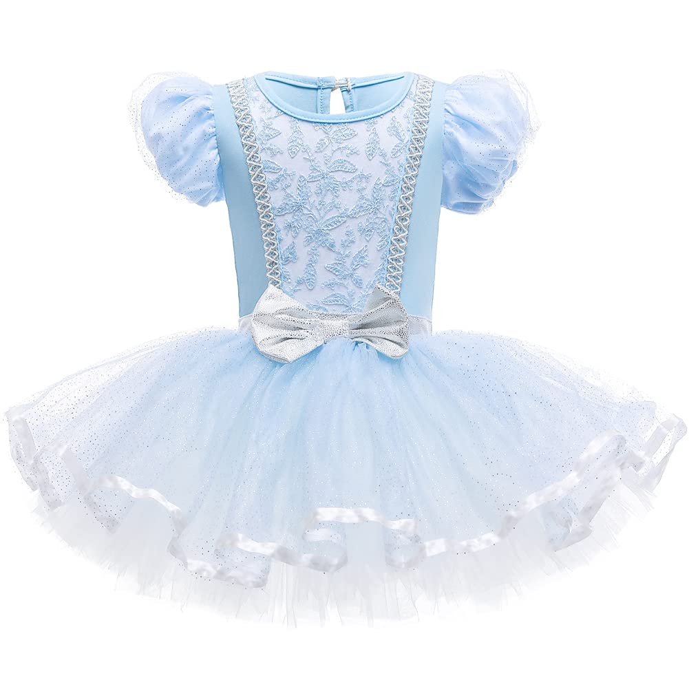 Girls Cosplay Gymnastics Leotard - Ballet Short Sleeve Dance Dress for Performance, Competition & Costume Parties