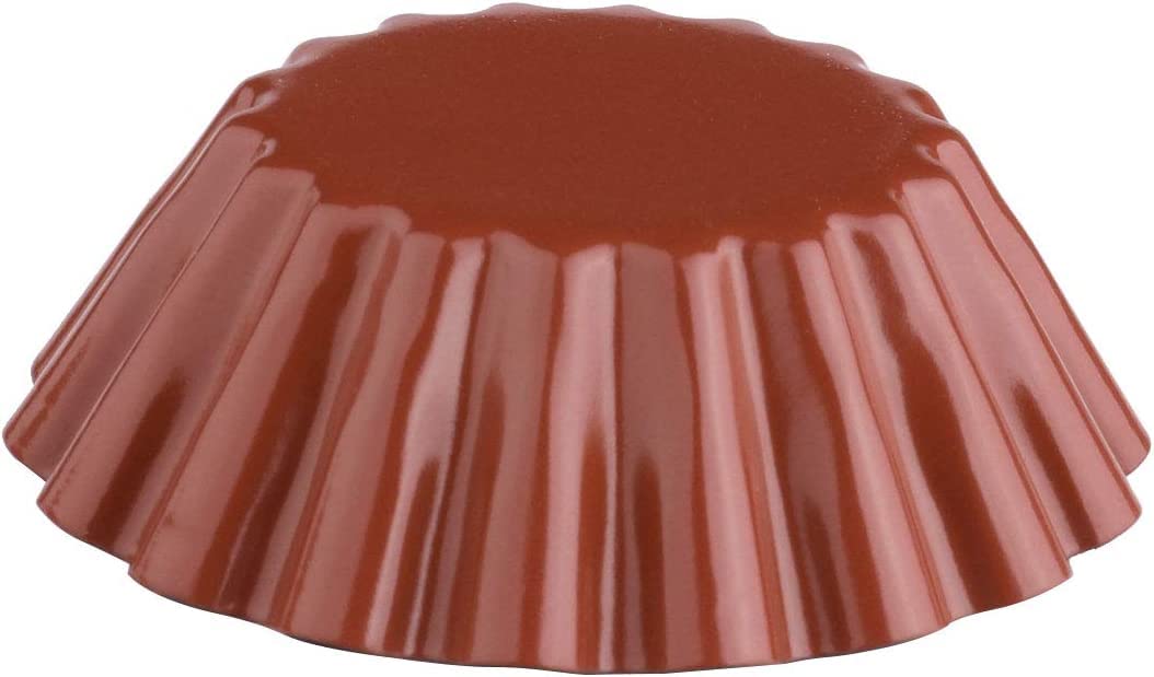 Ramkuwar 12-Piece Non-Stick Carbon Steel Mini Tart Pans Set - 6.3cm Round Egg Tart Molds for Baking Cupcakes, Muffins, Cookies, Pies & Pudding | Perfect for Home Bakeries, Tea Parties & Holiday Desserts