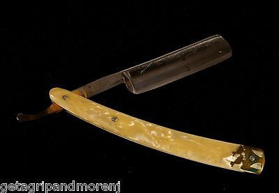 Vintage DUBL DUCK GOLDEDGE 6/8 Straight Razor - 3/4 Hollow Ground, Excellent Condition - Perfect for Barber Shaving & Wet Shaving Enthusiasts