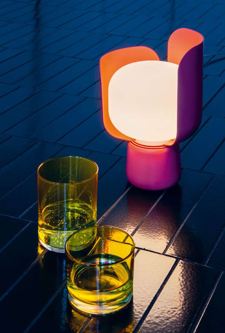Blom Table Lamp by FontanaArte - Modern LED Bedside Lamp with Adjustable Brightness for Living Room, Bedroom & Office Decor