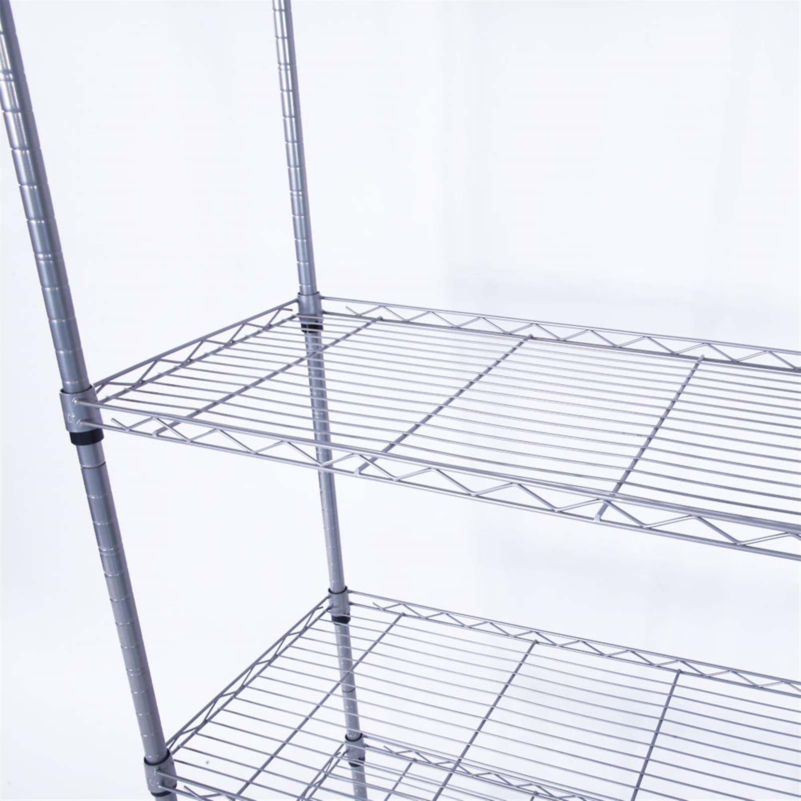 5-Tier Adjustable Metal Wire Shelving Unit - Heavy Duty Storage Rack for Laundry, Bathroom, Kitchen, Pantry & Closet Organization - 29