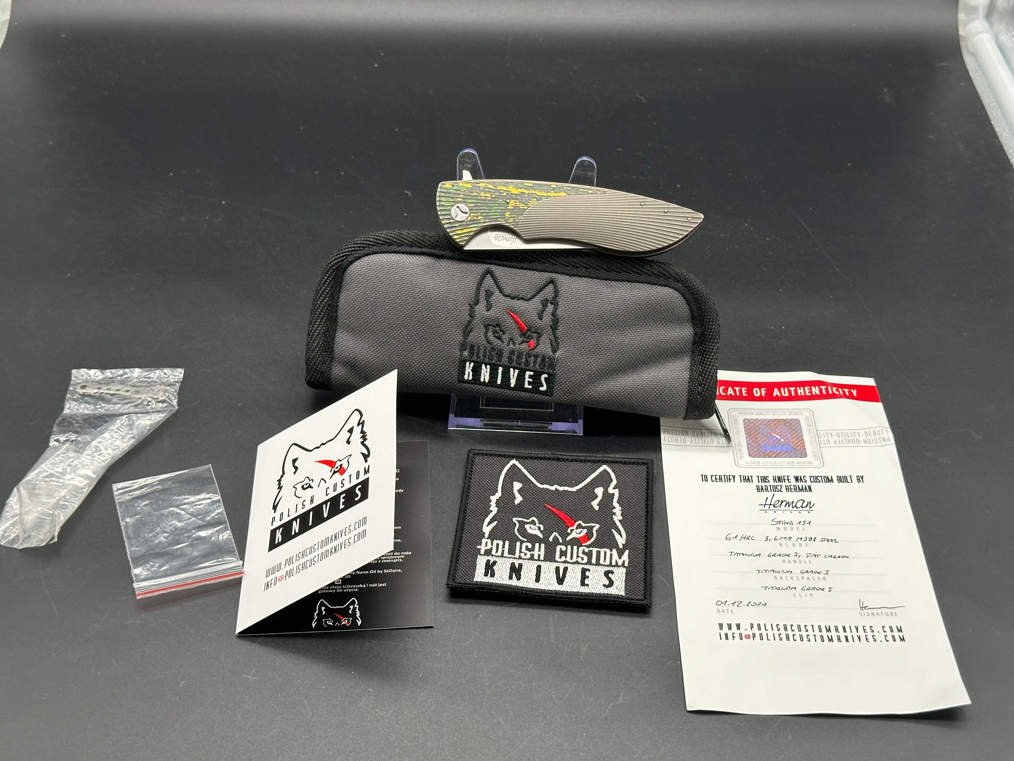 Herman Sting Custom Knife - High-Quality Handmade Hunting & Outdoor Knife for Camping, Survival, and Bushcraft - Perfect Gift for Knife Enthusiasts