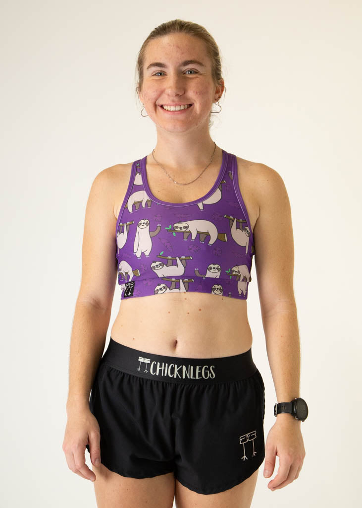 Sloths OG Sports Bra - High Support Workout Bra for Women - Perfect for Yoga, Running & Gym