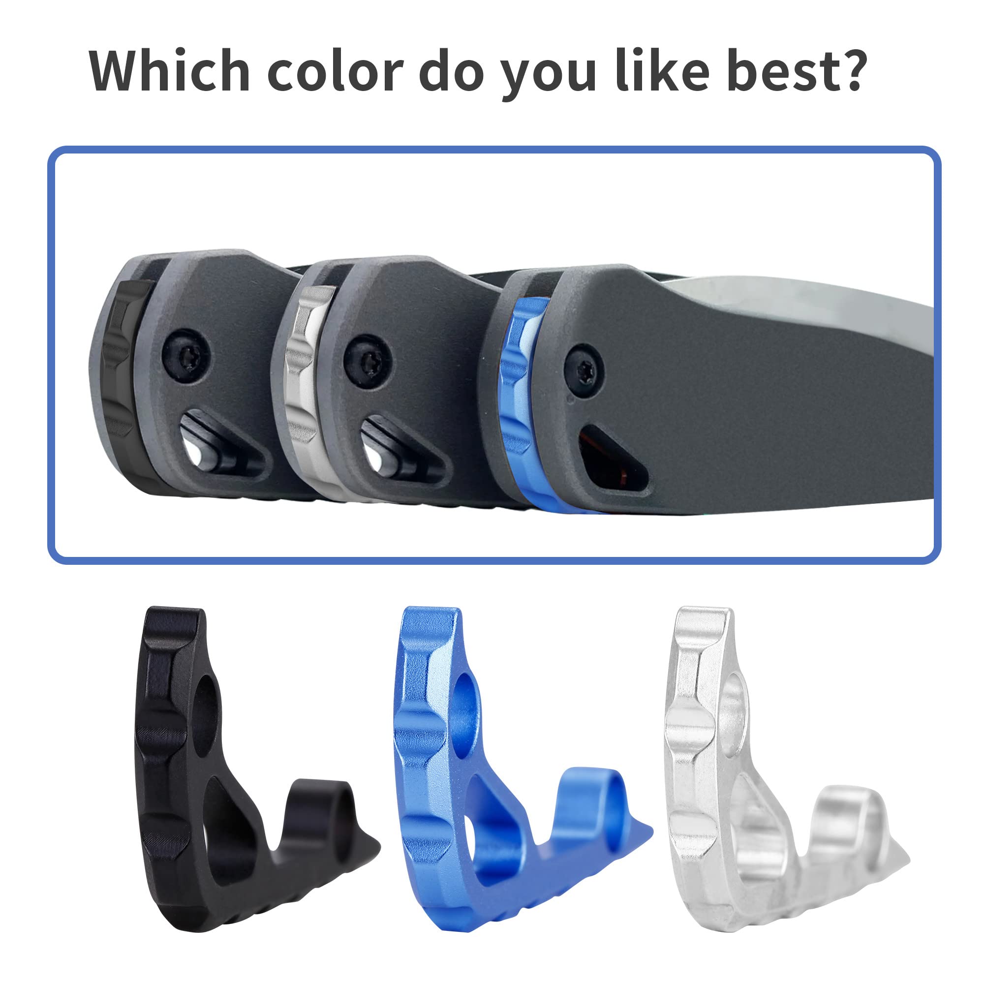 Premium CNC Aluminum Alloy Back Spacer for Benchmade Bugout 535 - Lightweight & Durable Custom-Made Knife Accessory in Black - Perfect for EDC, Outdoor Adventures & Tactical Use