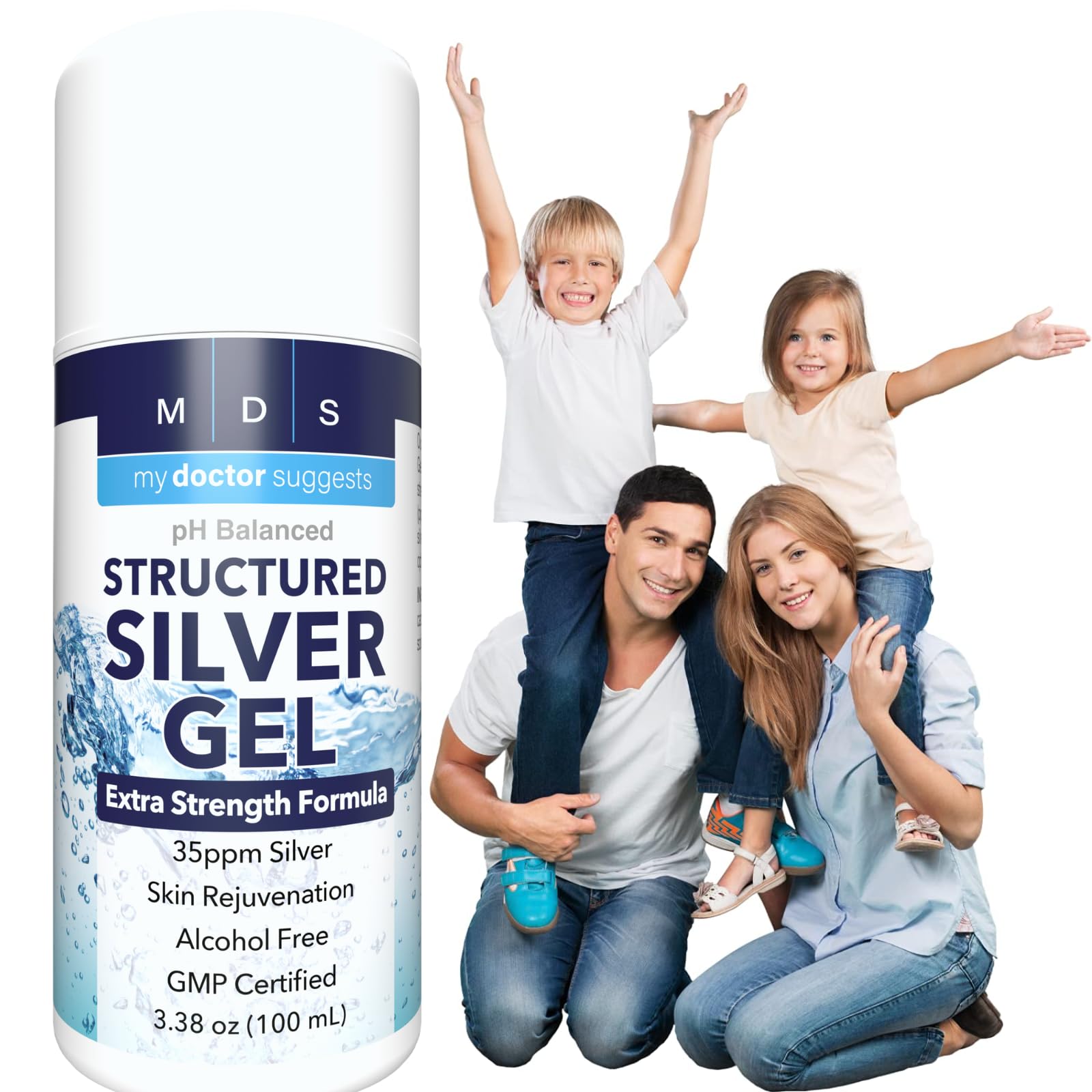 Extra Strength Silver Gel - 35ppm Colloidal Silver Gel for Maximum Potency | Therapeutic Grade Skin Care Solution | Supports Wound Healing & Skin Repair | Perfect for First Aid Kits & Daily Skin Care
