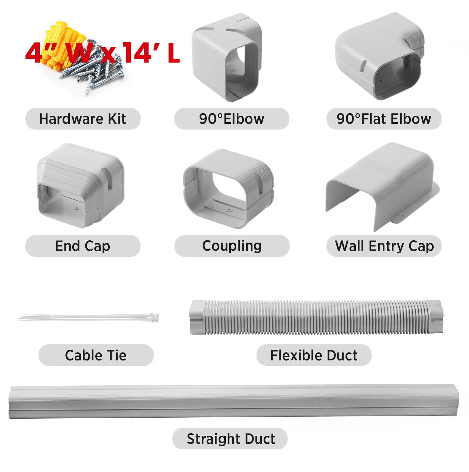 Decorative PVC Line Cover Kit - Cable Concealer for Home & Office - Hide Wires & Cables Neatly - Perfect for TV, Computer, Desk & Wall Organization