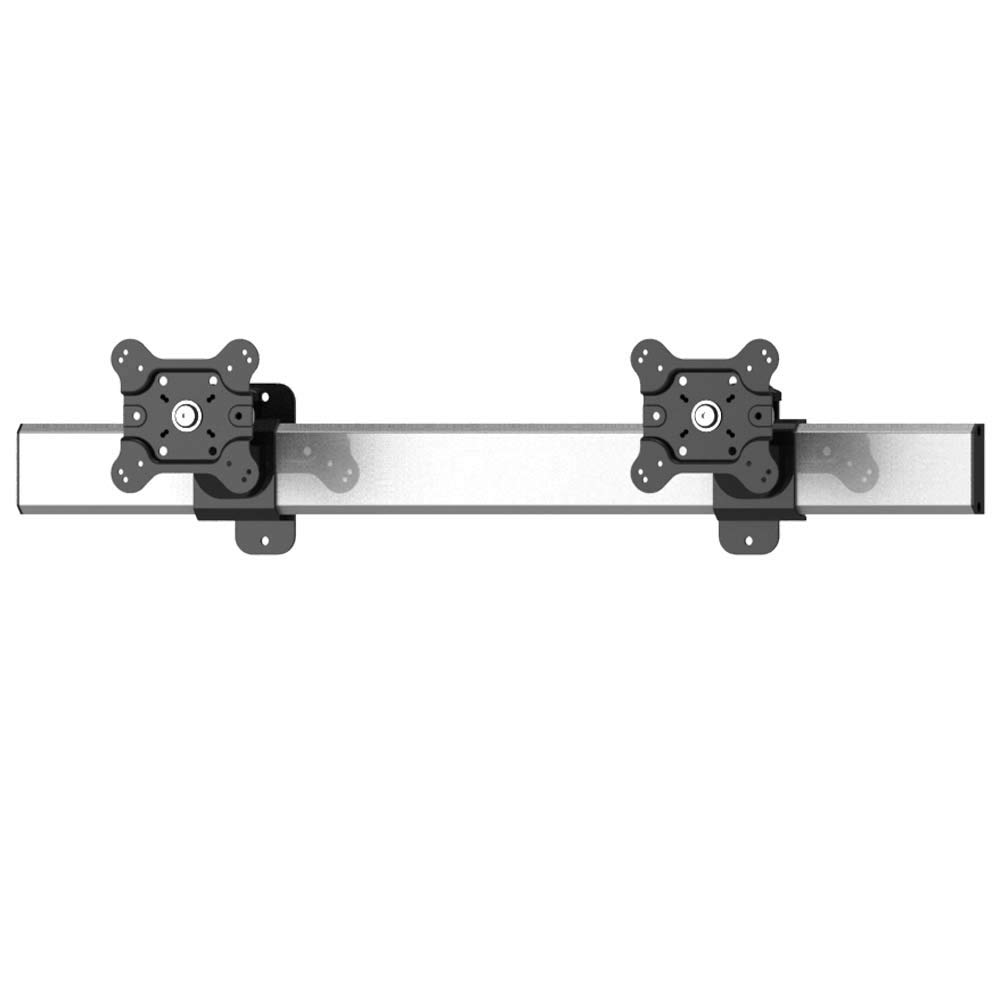 Dual Monitor Wall Mount Bracket - Adjustable Slideable Stand for 13-32 Inch Screens | Perfect for Home Office, Gaming & Workspace Setup