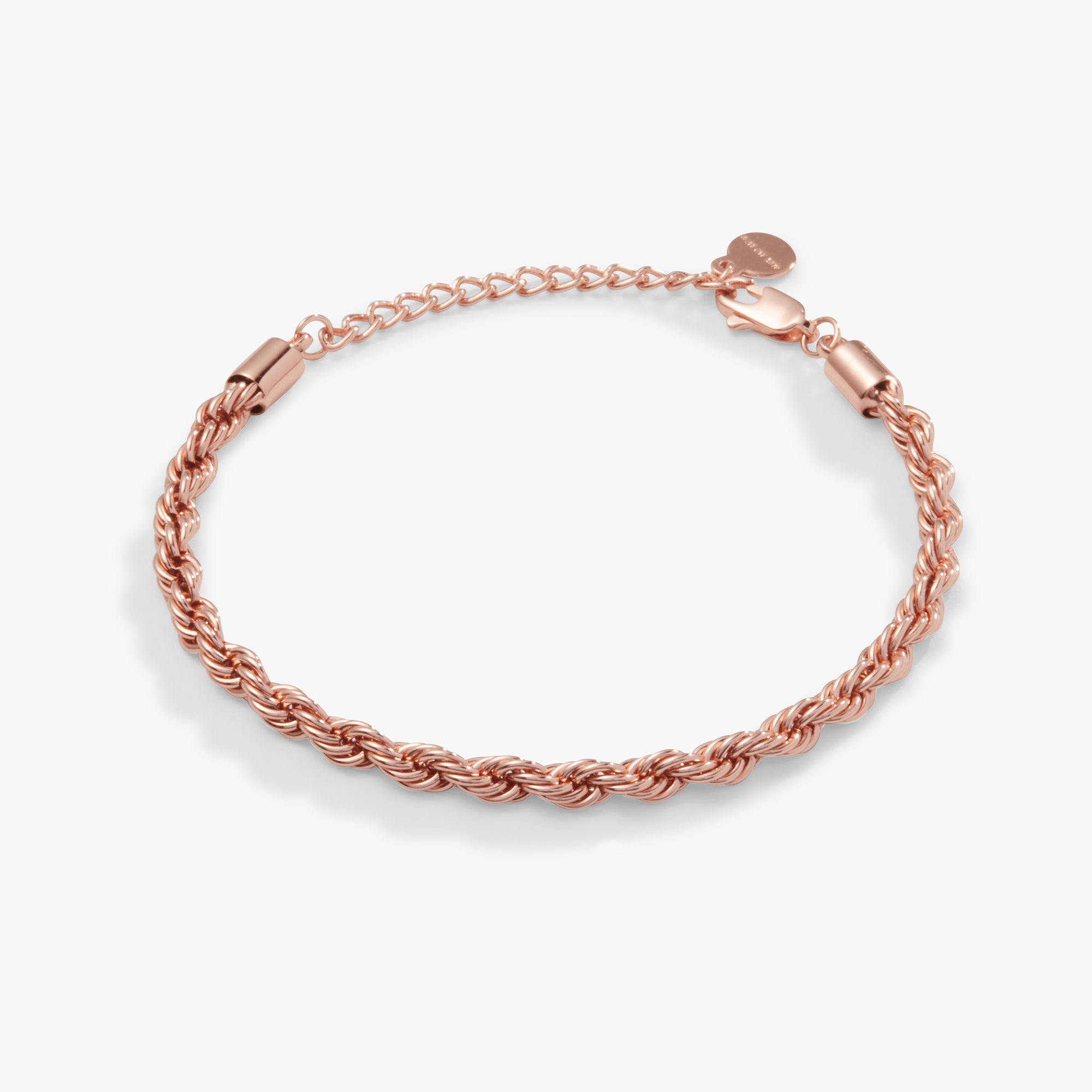 French Rope Chain Bracelet for Women - 14K Gold Plated Stainless Steel Jewelry - Elegant Gift for Birthday, Anniversary & Valentine's Day - Perfect for Everyday Wear & Special Occasions
