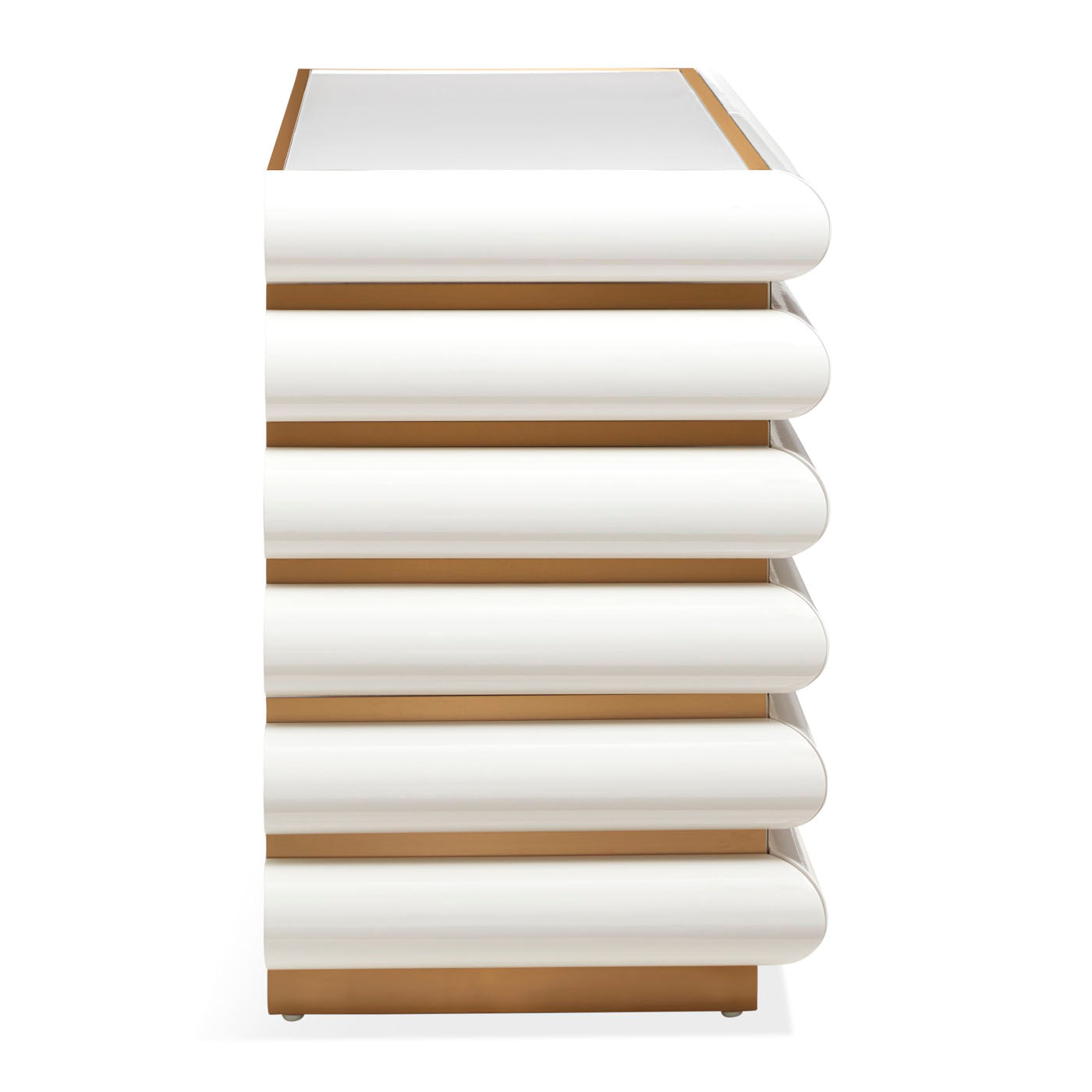 Kiki 52 Inch 6-Drawer Dresser - Modern Wooden Chest of Drawers for Bedroom, Living Room & Nursery Storage Organization