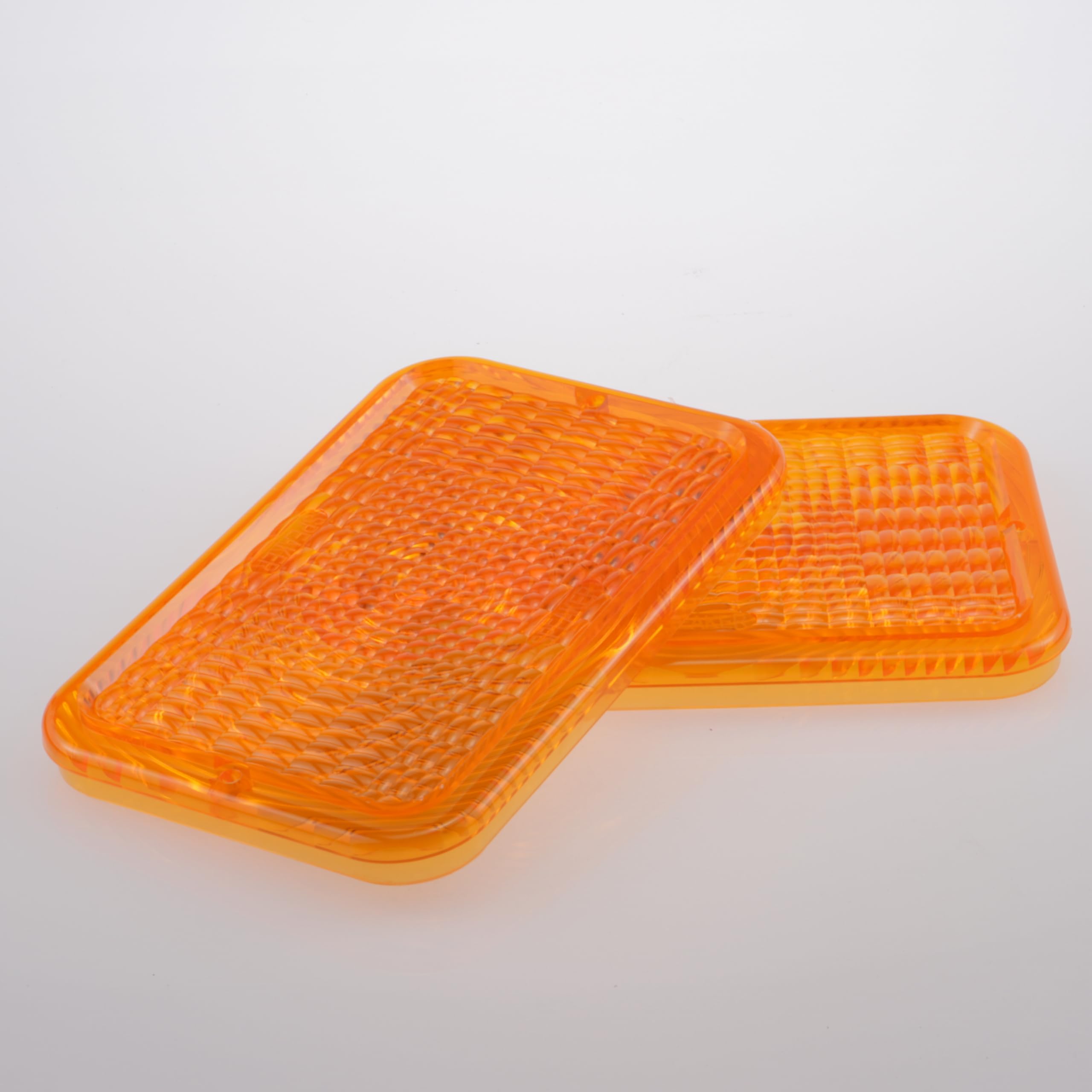 John Deere Tractor Taillight Lens Amber RE70020 Replacement - Compatible with 1023E 1025R 1026R 2027R 2032R 3120 3203 3320 4105 4520 4600 5415 5425 Models (2-Pack) - Durable Tractor Light Cover for Farm Equipment & Agricultural Machinery