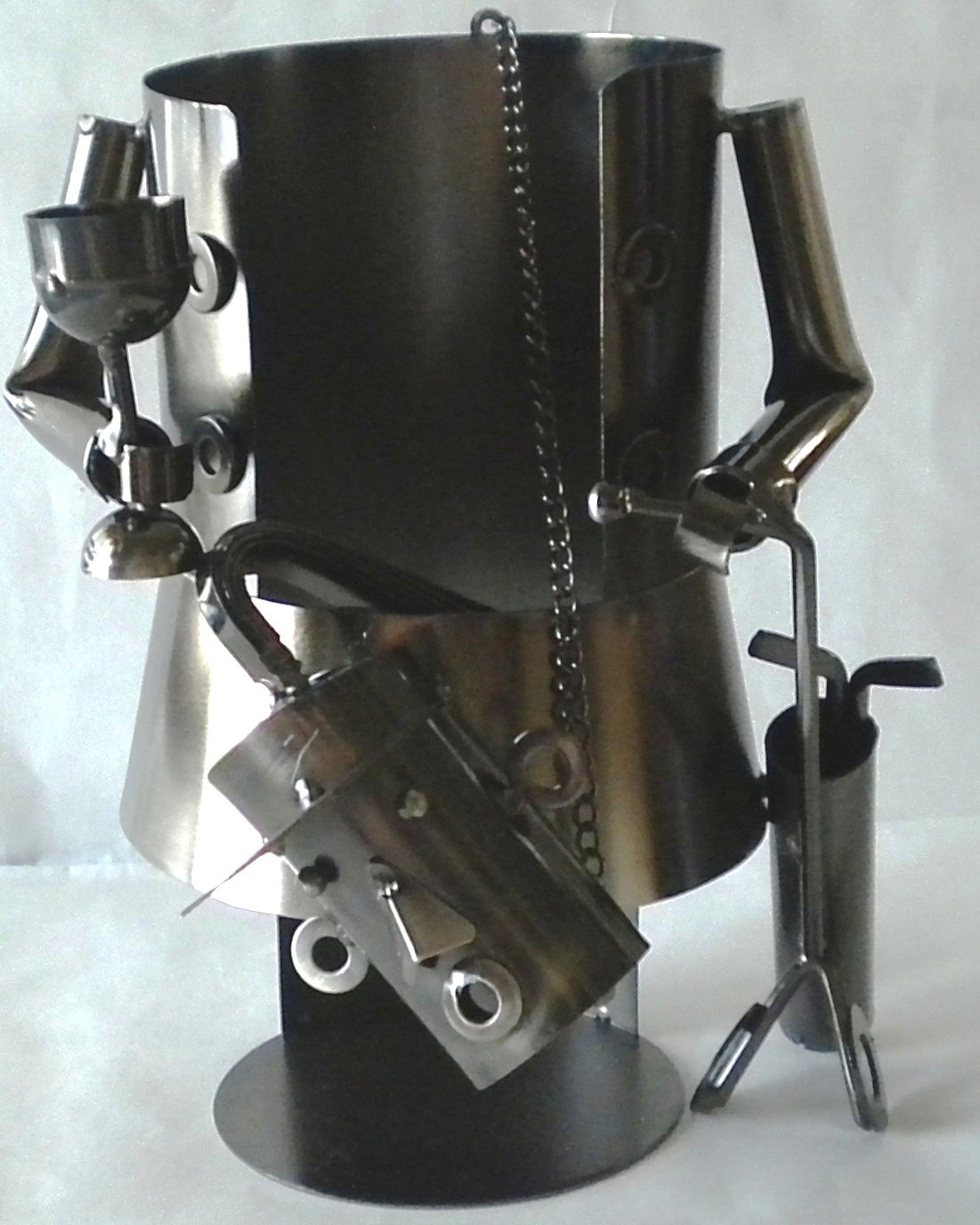 Elegant Metal Wine Bottle Holder - Perfect Gift for Women, Golfers & Wine Lovers - Great for Parties, Home Decor & Golf Events