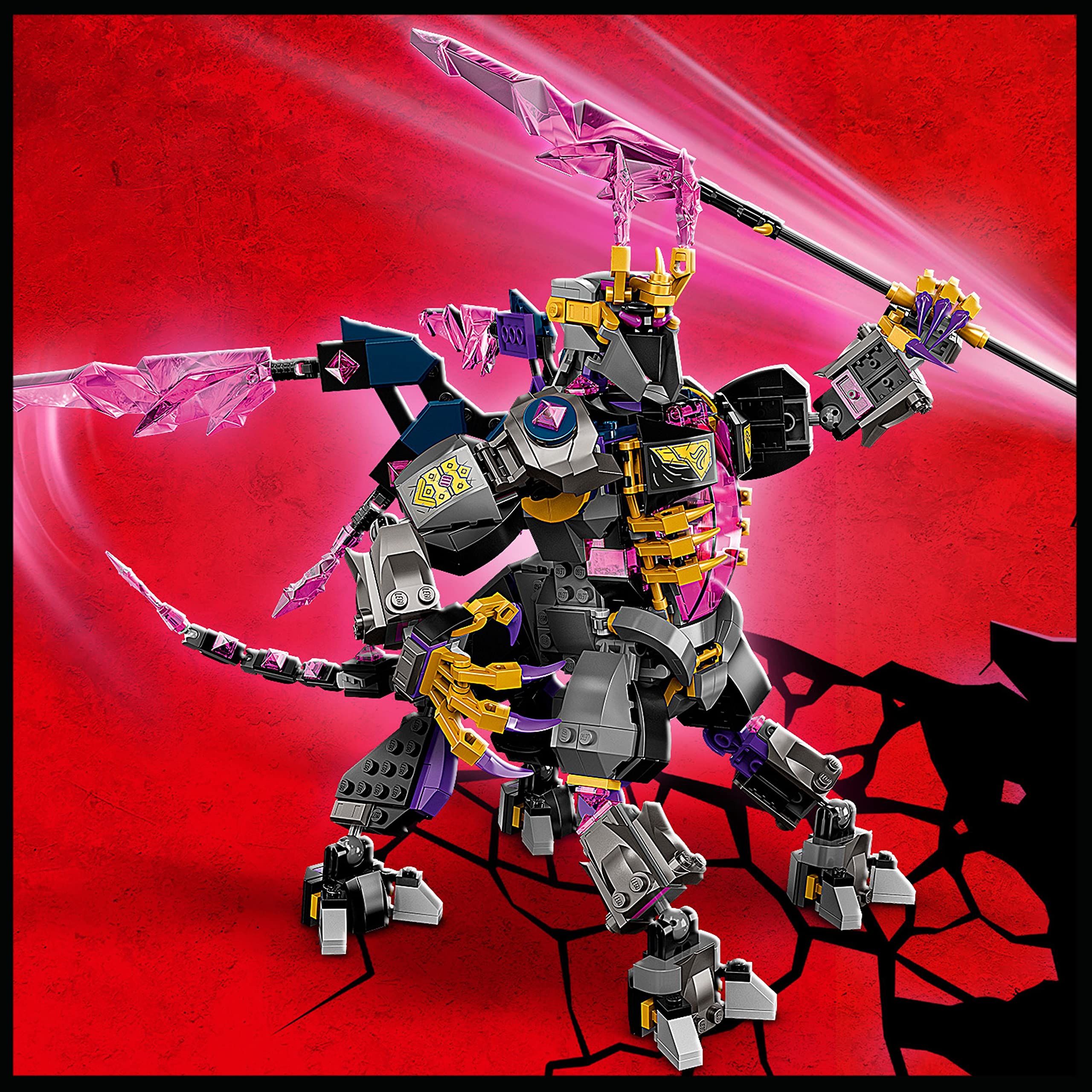 LEGO 71772 Ninjago Crystal King Building Set with Action Figure, Toy Sword & Mini Lloyd Figure - TV Series Crystallized - Perfect Gift for Kids | Birthday, Christmas & Playtime Battles