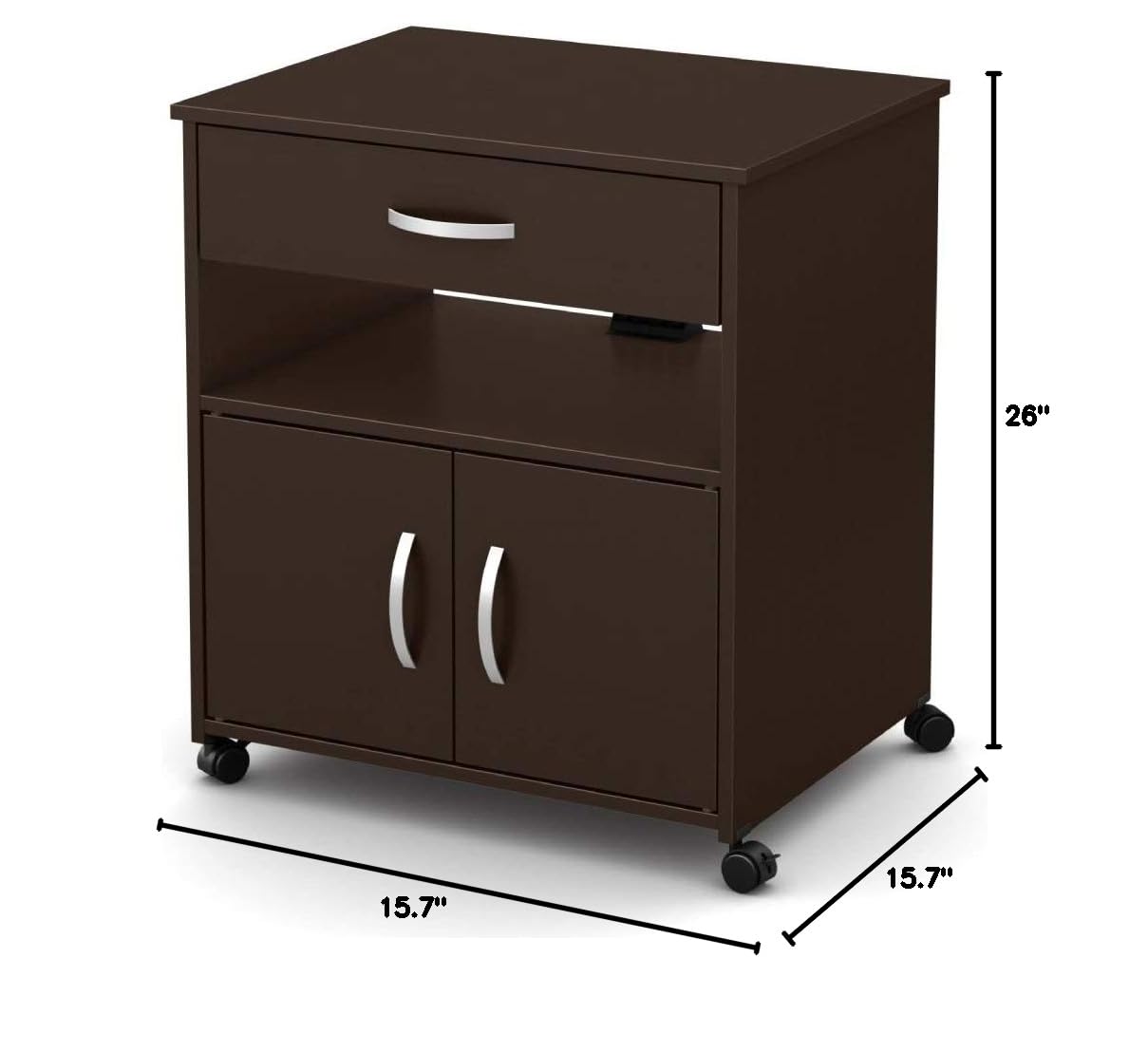 Wooden File Cabinet with Drawers & Shelves - 2-Tier Storage Organizer for Home Office, Bedroom, Living Room | Perfect for Document Storage, Office Supplies & Home Organization
