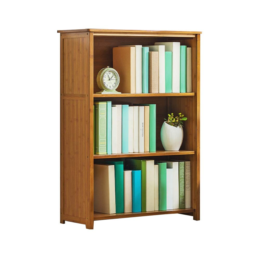 Xiaomei Solid Wood Bookshelf - 3-Tier 70CM Floor Standing Storage Rack, Retro Bookcase for Living Room, Bedroom & Office - Chinese Style Wooden Shelving Unit for Books, Decor & Organizing