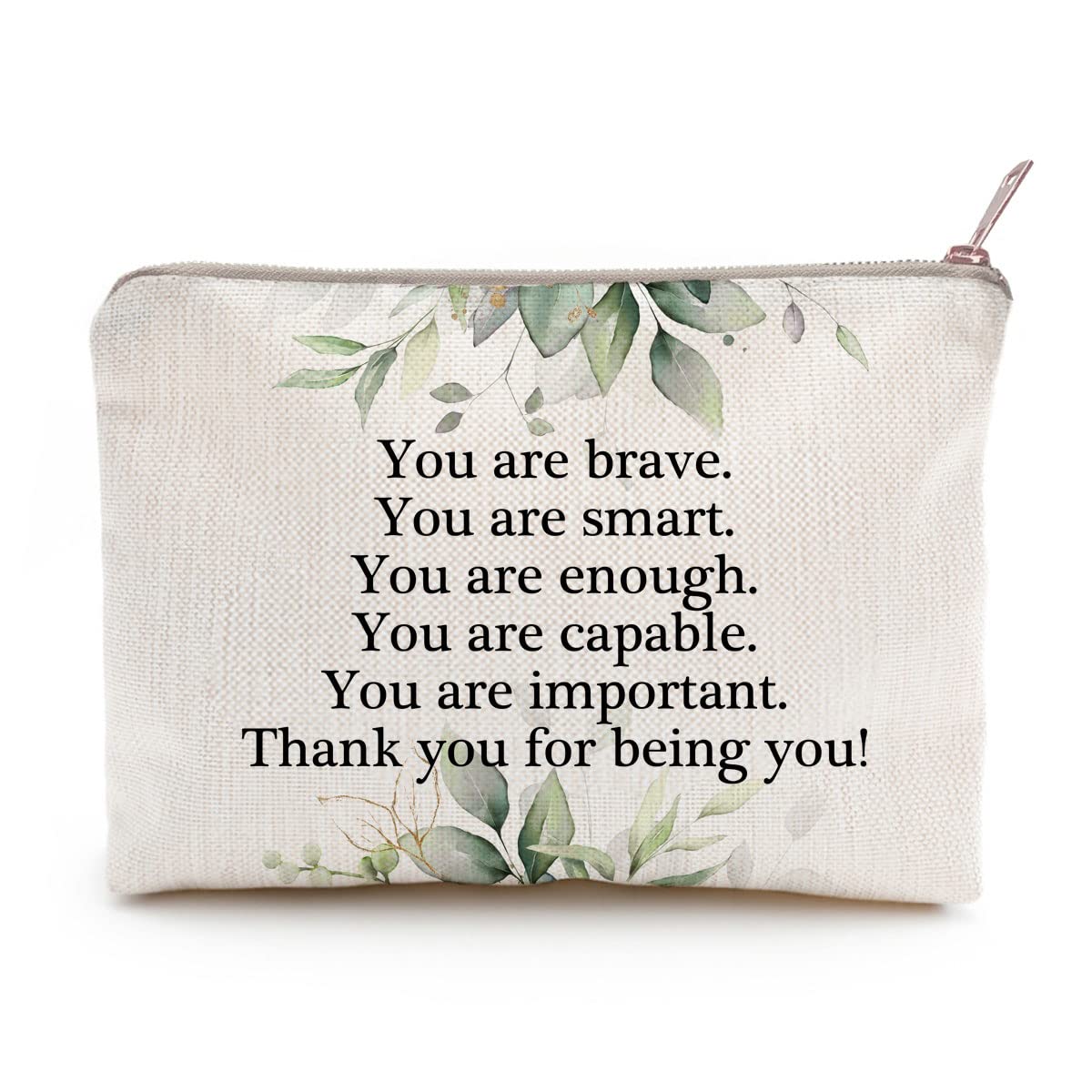 You Are Brave Graduation Gifts for Women - Inspirational Cute Pencil Case & Pen Holder, Makeup Bag for School, Office & Travel - Perfect Birthday & Graduation Gift Idea