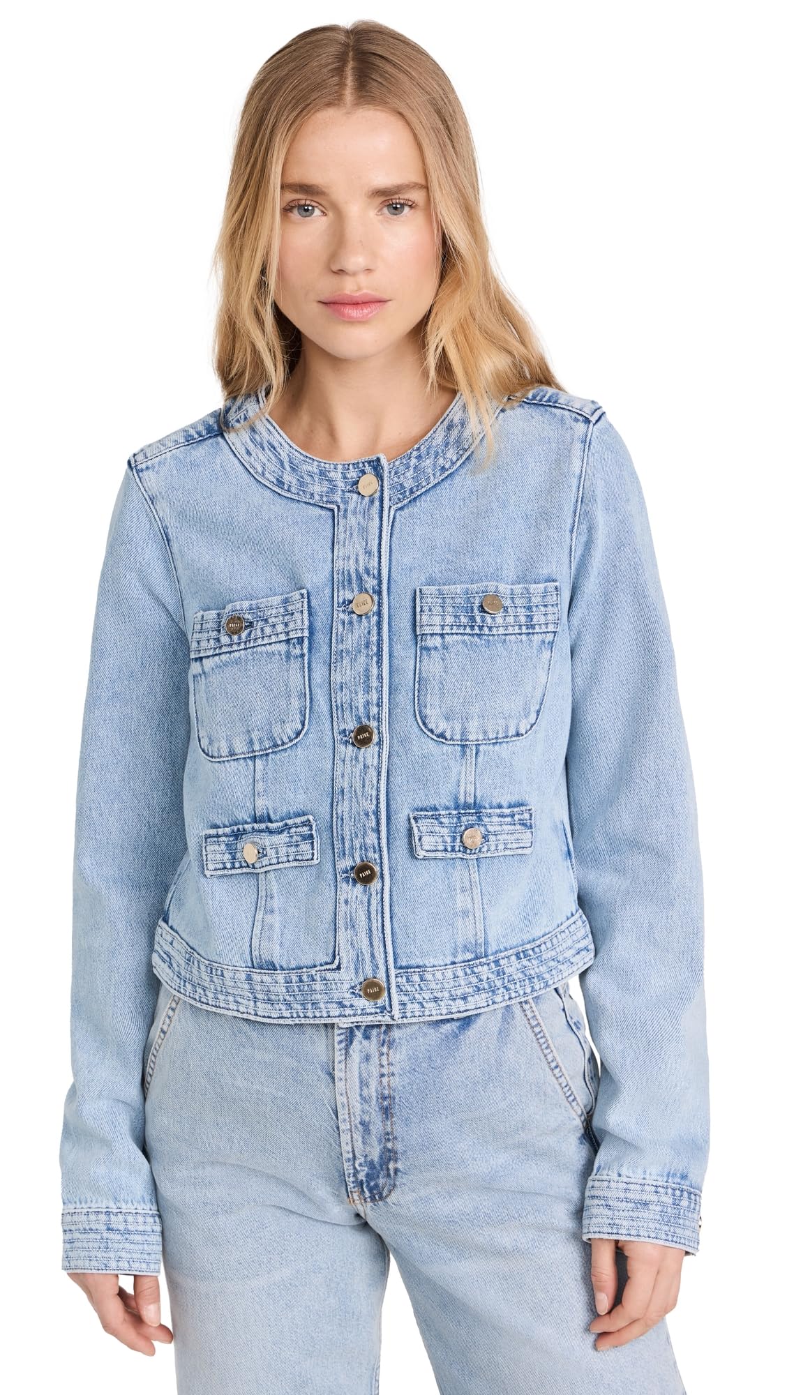PAIGE Women's Kiya Jacket - Lightweight Denim Jacket for Women, Stretch Comfort Fit, Casual & Layering Essential - Perfect for Spring, Fall & Everyday Wear