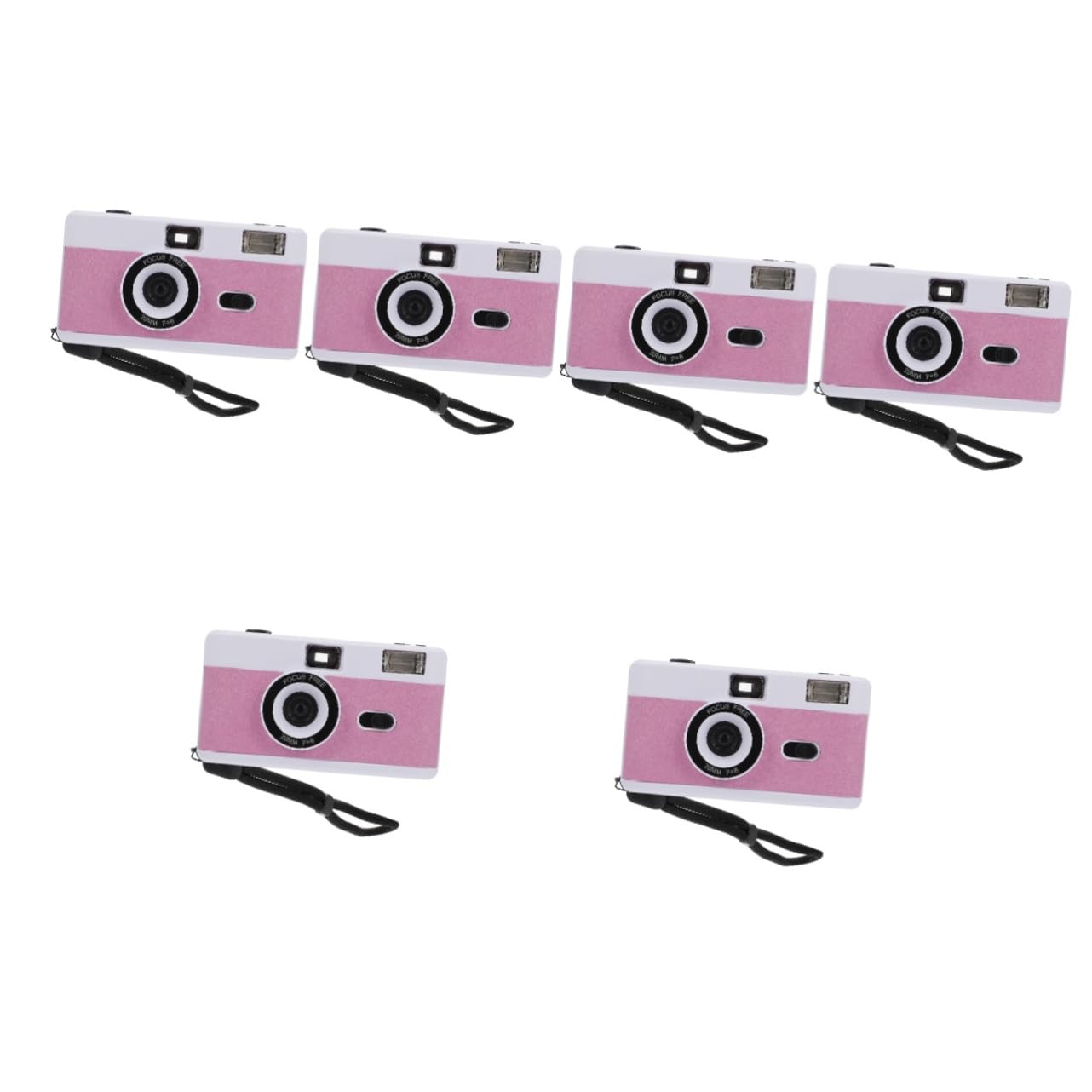Vintage Retro Film Camera - 6 Pack Plastic Old School Camera with Built-in Flash, Mini Travel Camera for Photography Enthusiasts | Perfect for Travel, Parties, and Vintage Photography