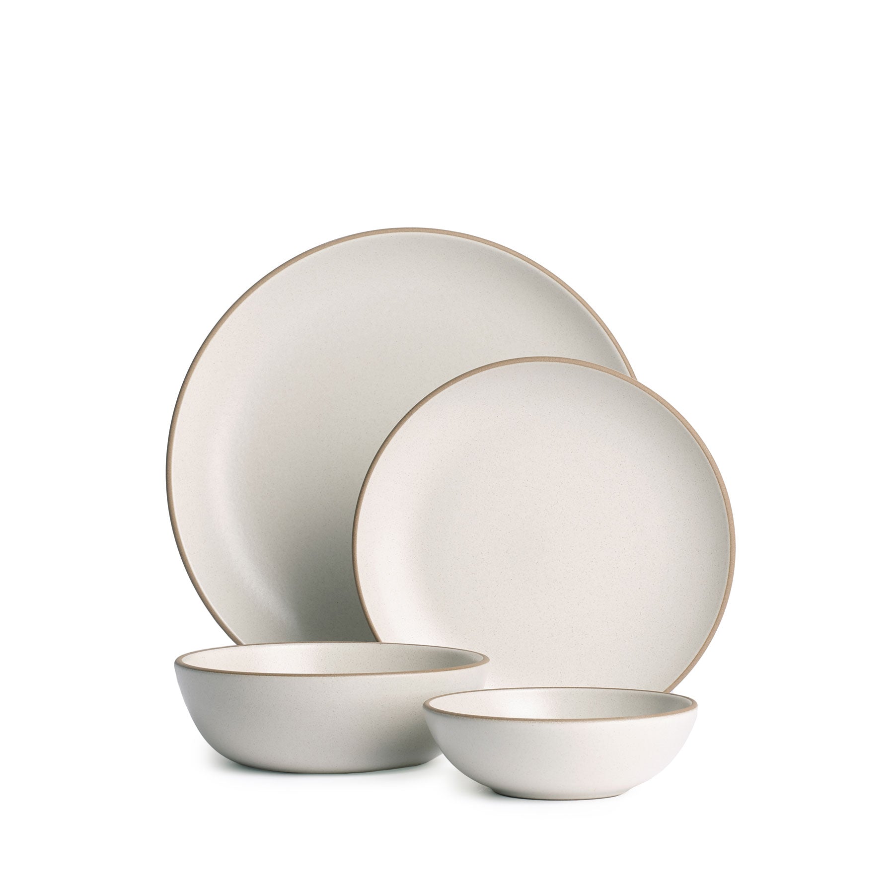 4-Piece Dinnerware Set - Elegant Ceramic Plates & Bowls for Everyday Dining, Dinner Parties & Home Decor | Durable & Stylish Tableware