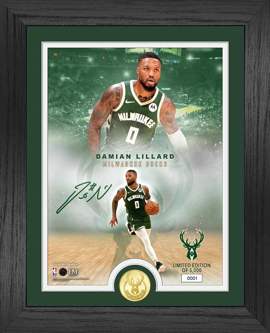 Damian Lillard Milwaukee Bucks Legends Commemorative Bronze Coin - Limited Edition NBA Collectible for Sports Fans, Home Decor & Gift Ideas