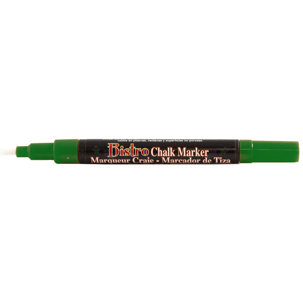 JAM Paper Dustless Erasable Chalk Markers - Fine Point Liquid Chalk Marker - Green - Non-Toxic, Vibrant Colors - Perfect for Restaurants, Cafes, Blackboards & DIY Crafts