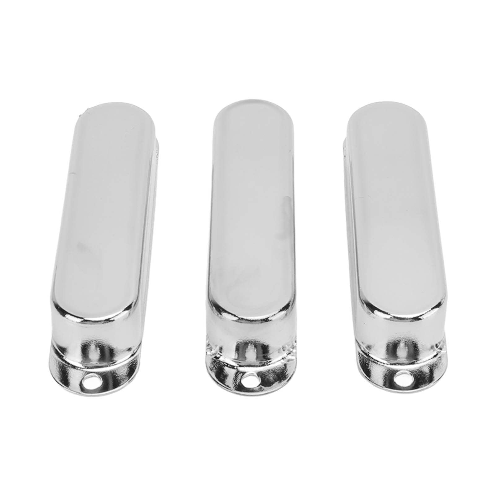 3Pcs Silver Copper Electric Guitar Single Coil Pickup Covers - Durable Metal Guitar Accessories for Enhanced Tone & Protection - Perfect for Fender Stratocaster, Telecaster & DIY Guitar Upgrades