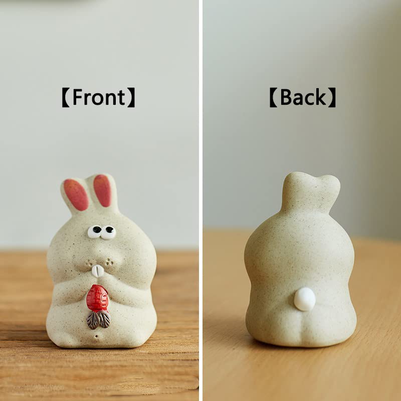 Chinese Zodiac Purple Clay Tea Pet Rabbit - Cute Spray Water Tea Accessory for Kung Fu Tea Sets - Home & Car Decor for Tea Lovers - Perfect for Tea Ceremonies & Shelf Displays